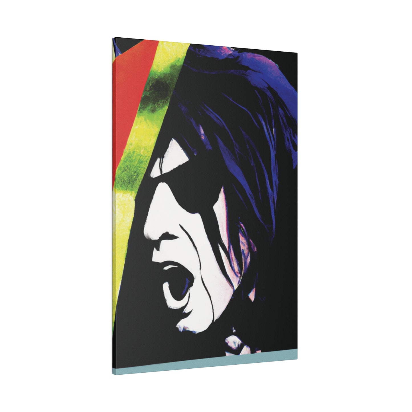 1890A - Rockstar Painting Print | Face | Abstract | Poster | Home Decor | Wall Art | Music Art | Canvas