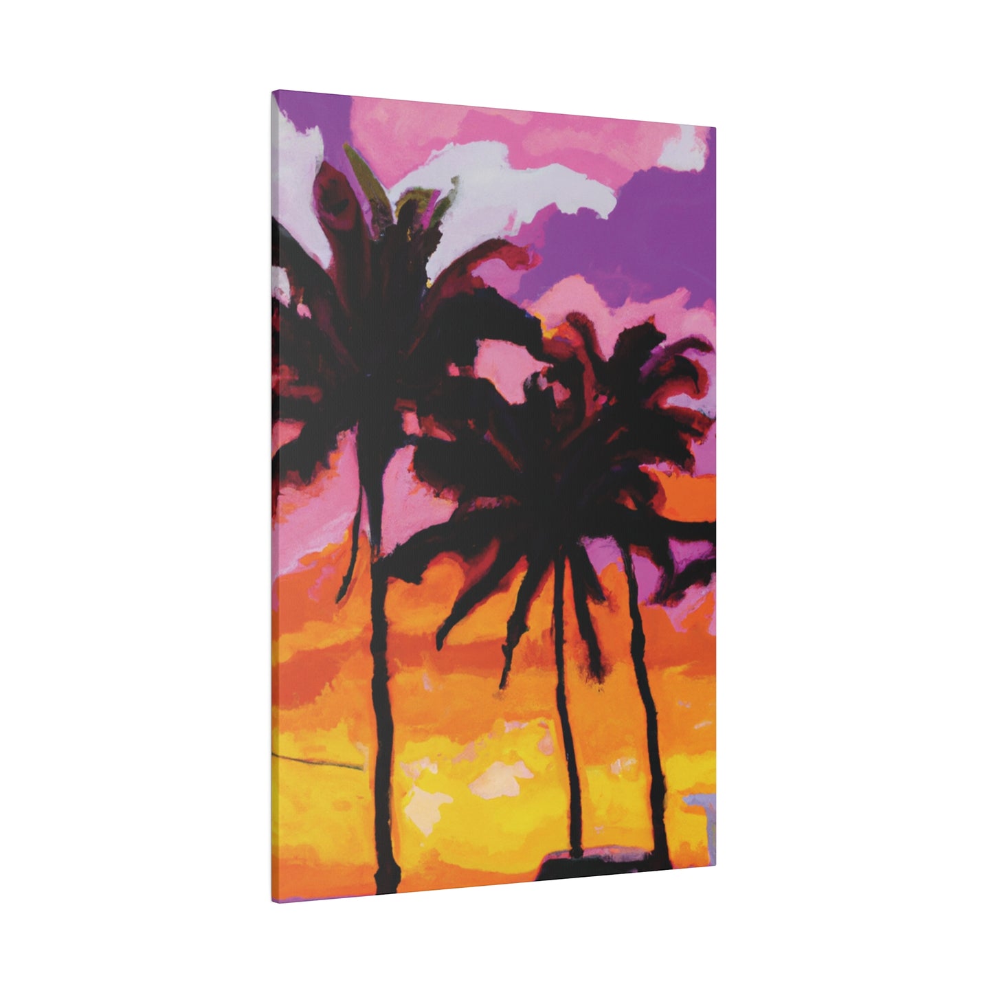 8367T - Miami Beach Sunset Painting Print | Miami | Beach | Sunset | Poster | Home Decor | Wall Art | Canvas