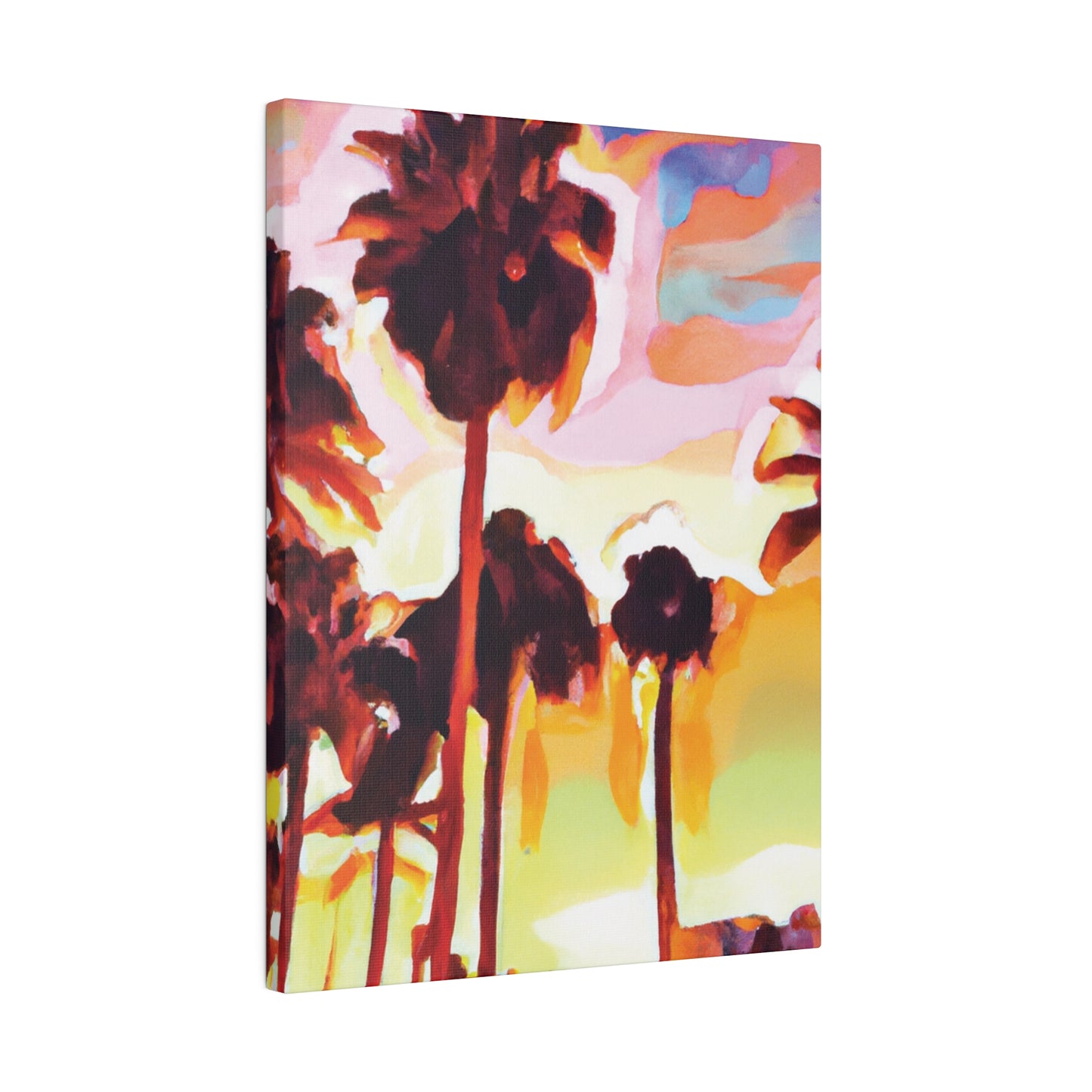 7678L - Miami Beach Sunset Painting Print | Miami | Beach | Sunset | Poster | Home Decor | Wall Art | Canvas