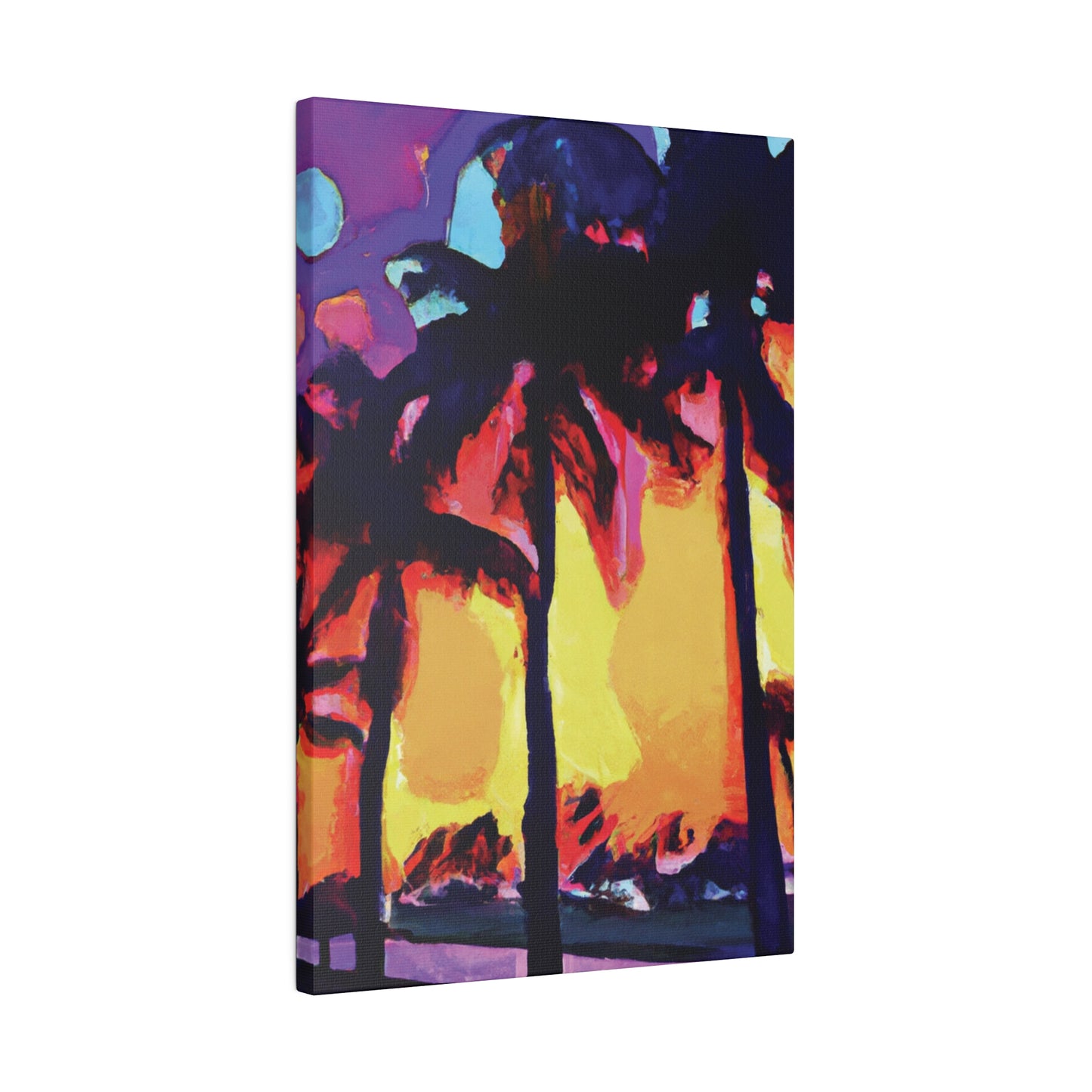 7278A - Miami Beach Sunset Painting Print | Miami | Beach | Sunset | Poster | Home Decor | Wall Art | Canvas