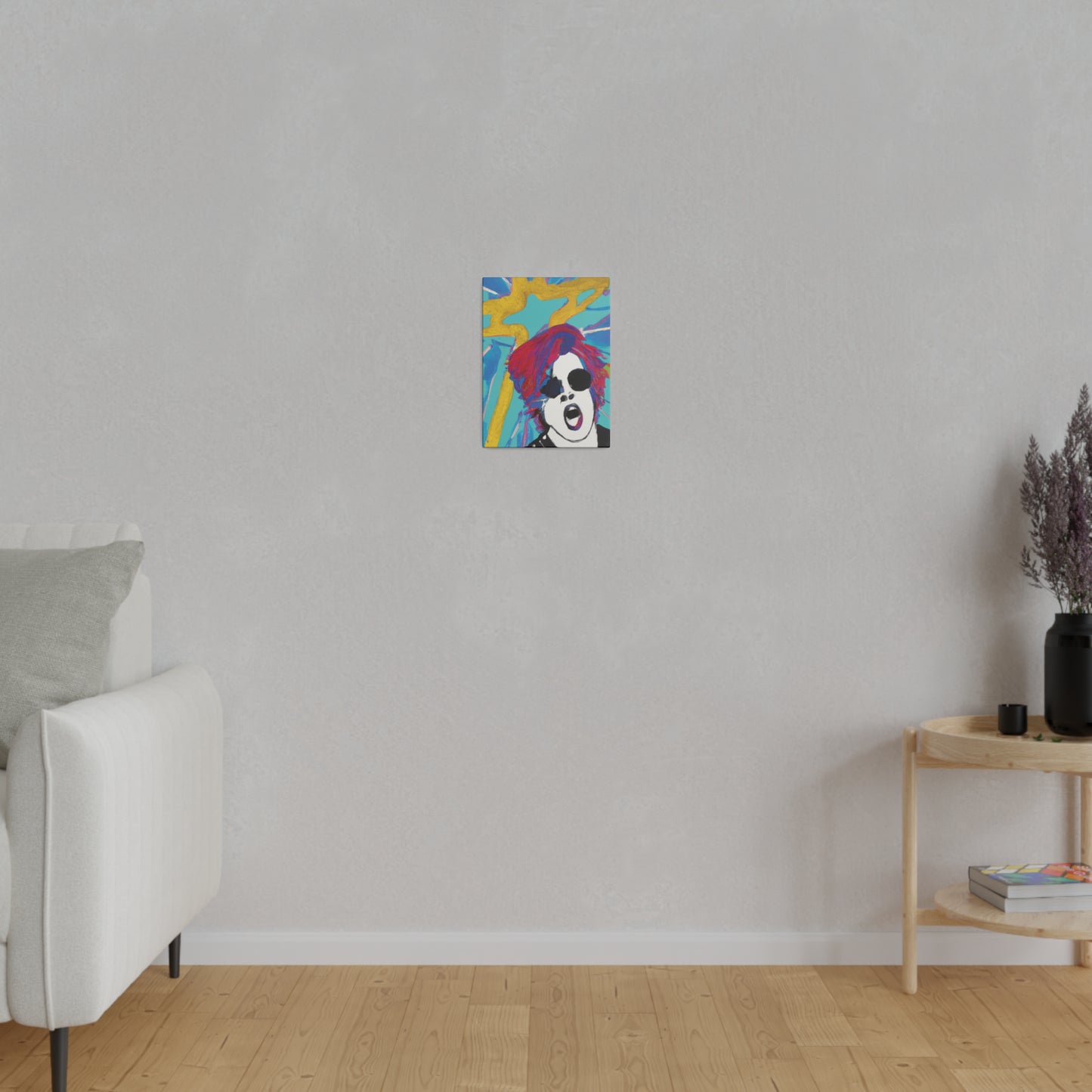 4567A - Rockstar Painting Print | Face | Abstract | Poster | Home Decor | Wall Art | Music Art | Canvas