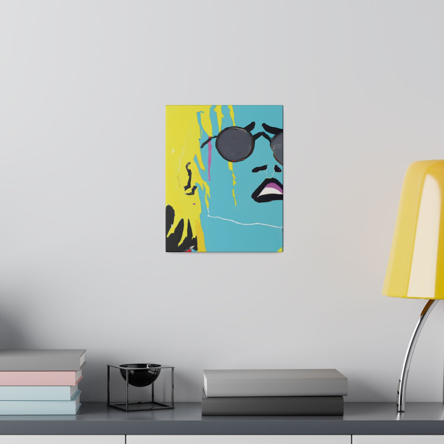 3863S - Rockstar Painting Print | Face | Abstract | Poster | Home Decor | Wall Art | Music Art | Canvas