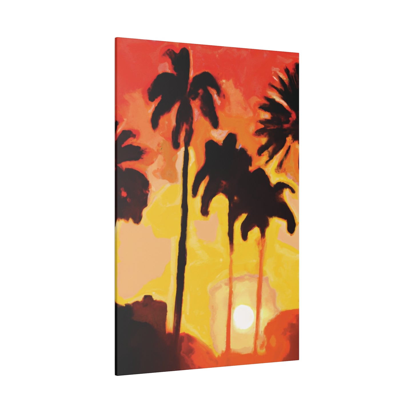 3259B - Miami Beach Sunset Painting Print | Miami | Beach | Sunset | Poster | Home Decor | Wall Art | Canvas
