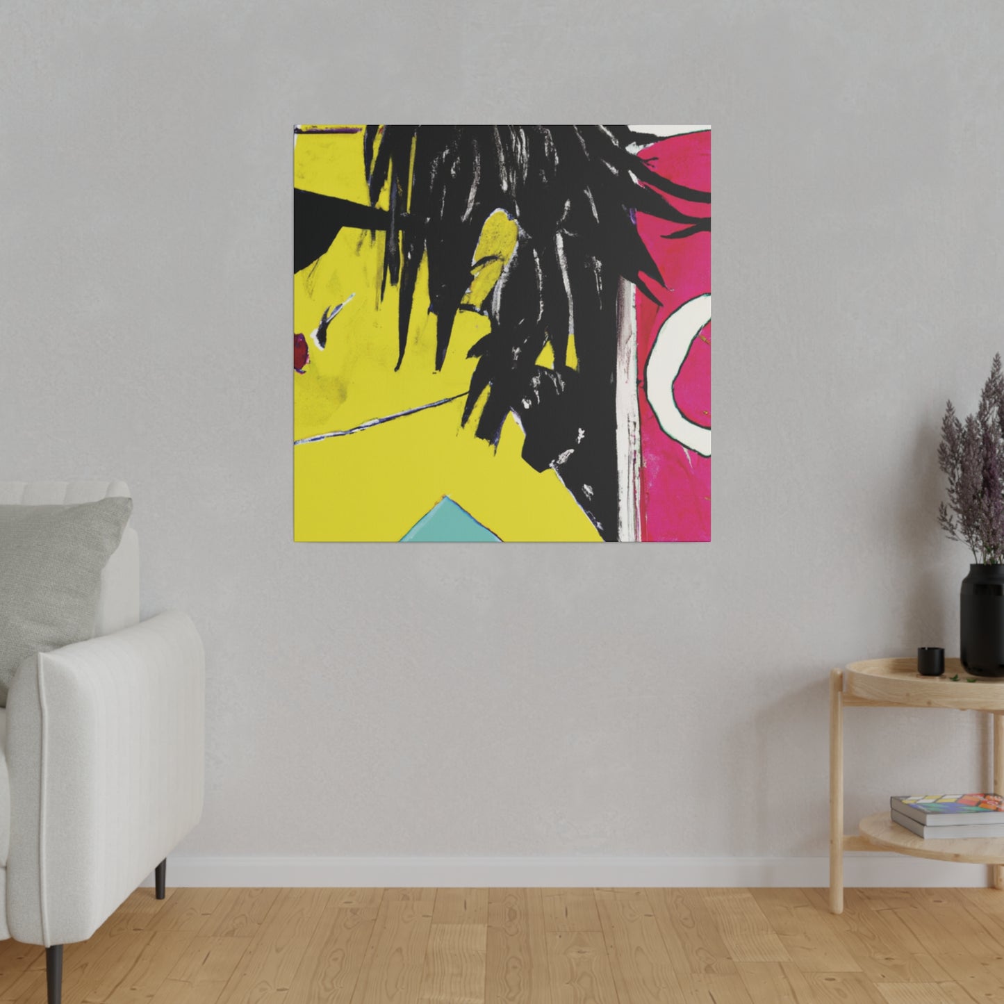 7212X - Rockstar Painting Print | Face | Abstract | Poster | Home Decor | Wall Art | Music Art | Canvas