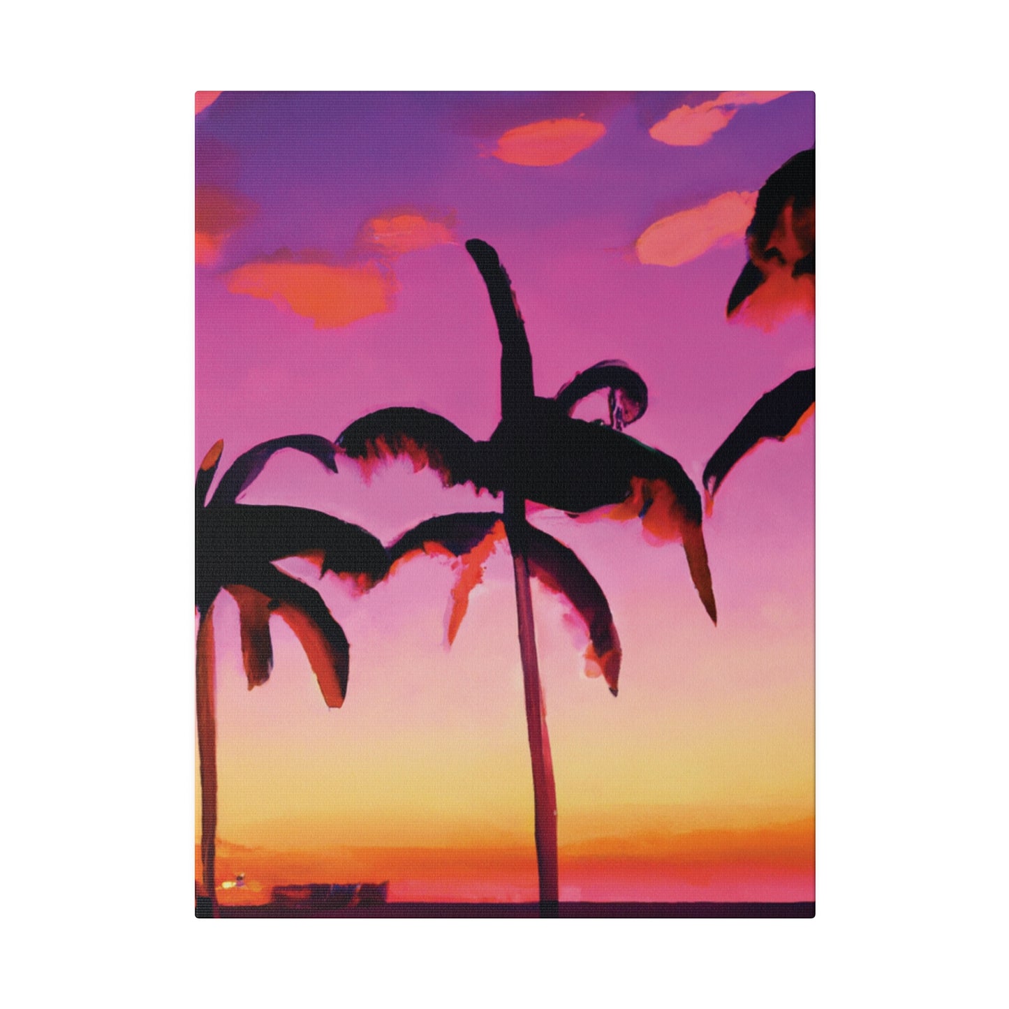 5426A - Miami Beach Sunset Painting Print | Miami | Beach | Sunset | Poster | Home Decor | Wall Art | Canvas