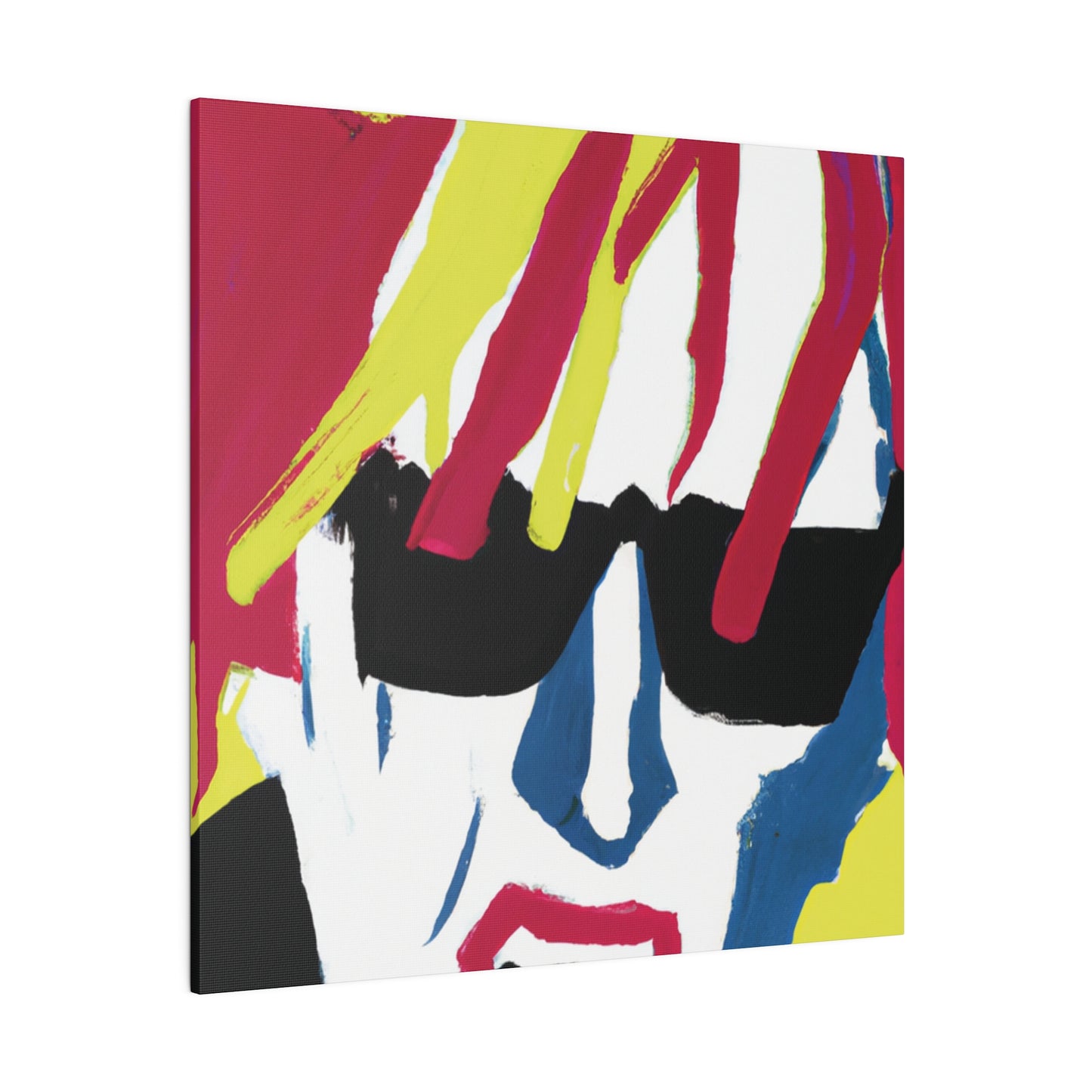 4532N - Rockstar Painting Print | Face | Abstract | Poster | Home Decor | Wall Art | Music Art | Canvas