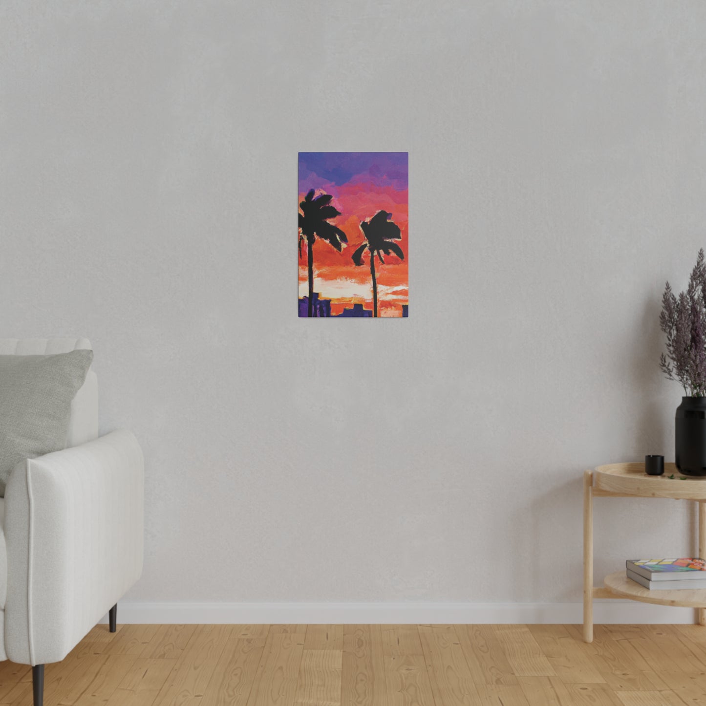 3243X - Miami Beach Sunset Painting Print | Miami | Beach | Sunset | Poster | Home Decor | Wall Art | Canvas