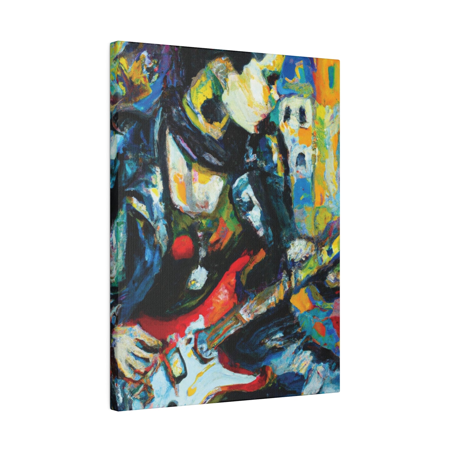 7547K - Rockstar Oil Painting Style Print | Poster | Home Decor | Wall Art | Music Art | Canvas