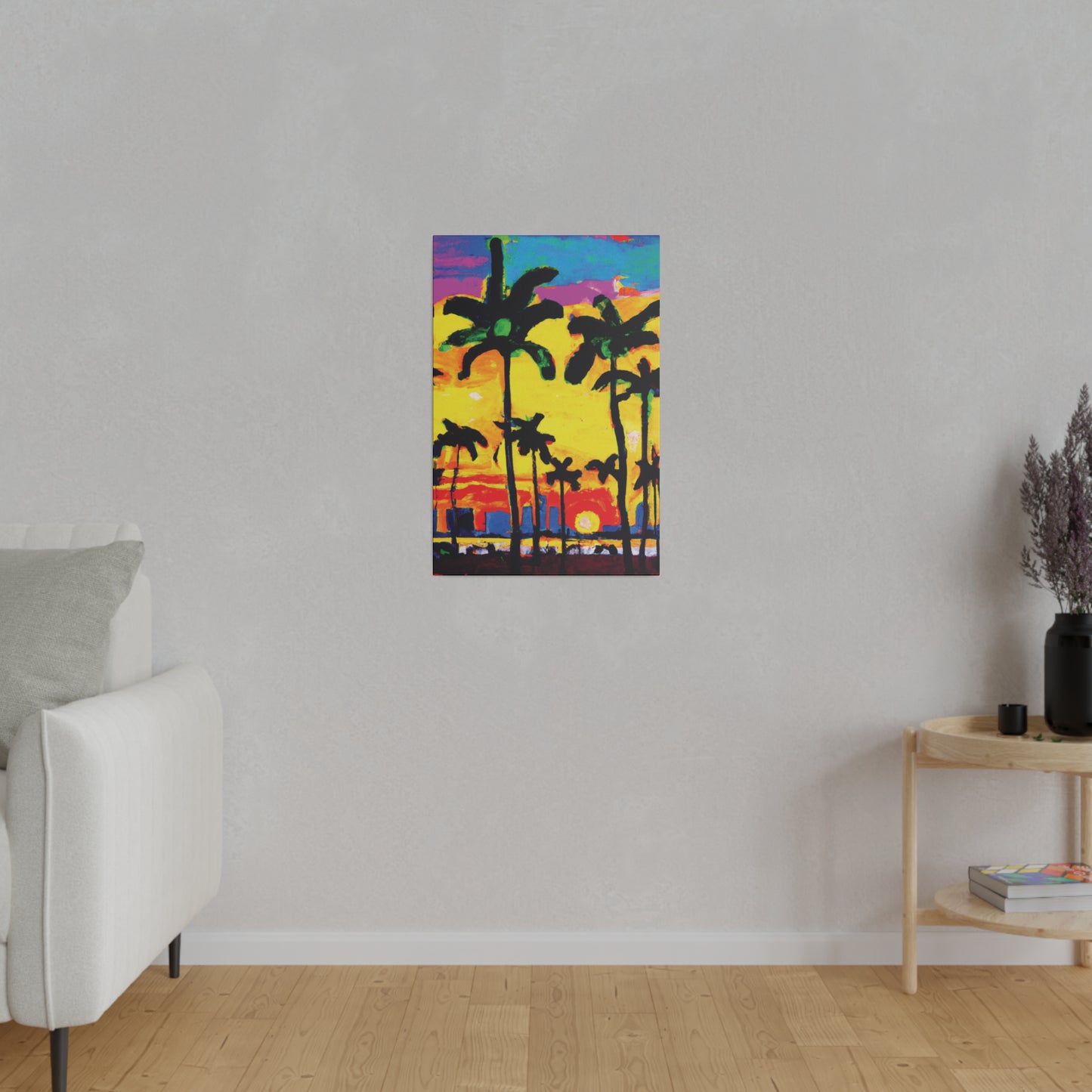 9497Z - Miami Beach Sunset Painting Print | Miami | Beach | Sunset | Poster | Home Decor | Wall Art | Canvas