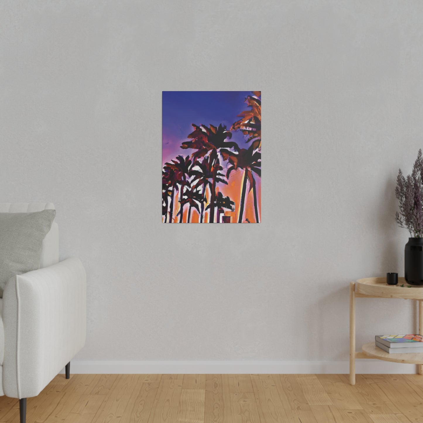 1463E - Miami Beach Sunset Painting Print | Miami | Beach | Sunset | Poster | Home Decor | Wall Art | Canvas