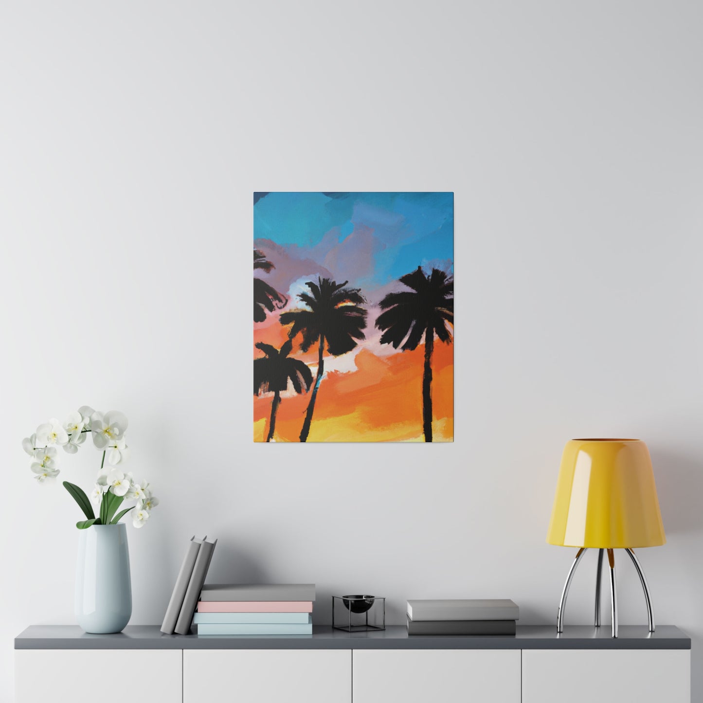 7010V - Miami Beach Sunset Painting Print | Miami | Beach | Sunset | Poster | Home Decor | Wall Art | Canvas