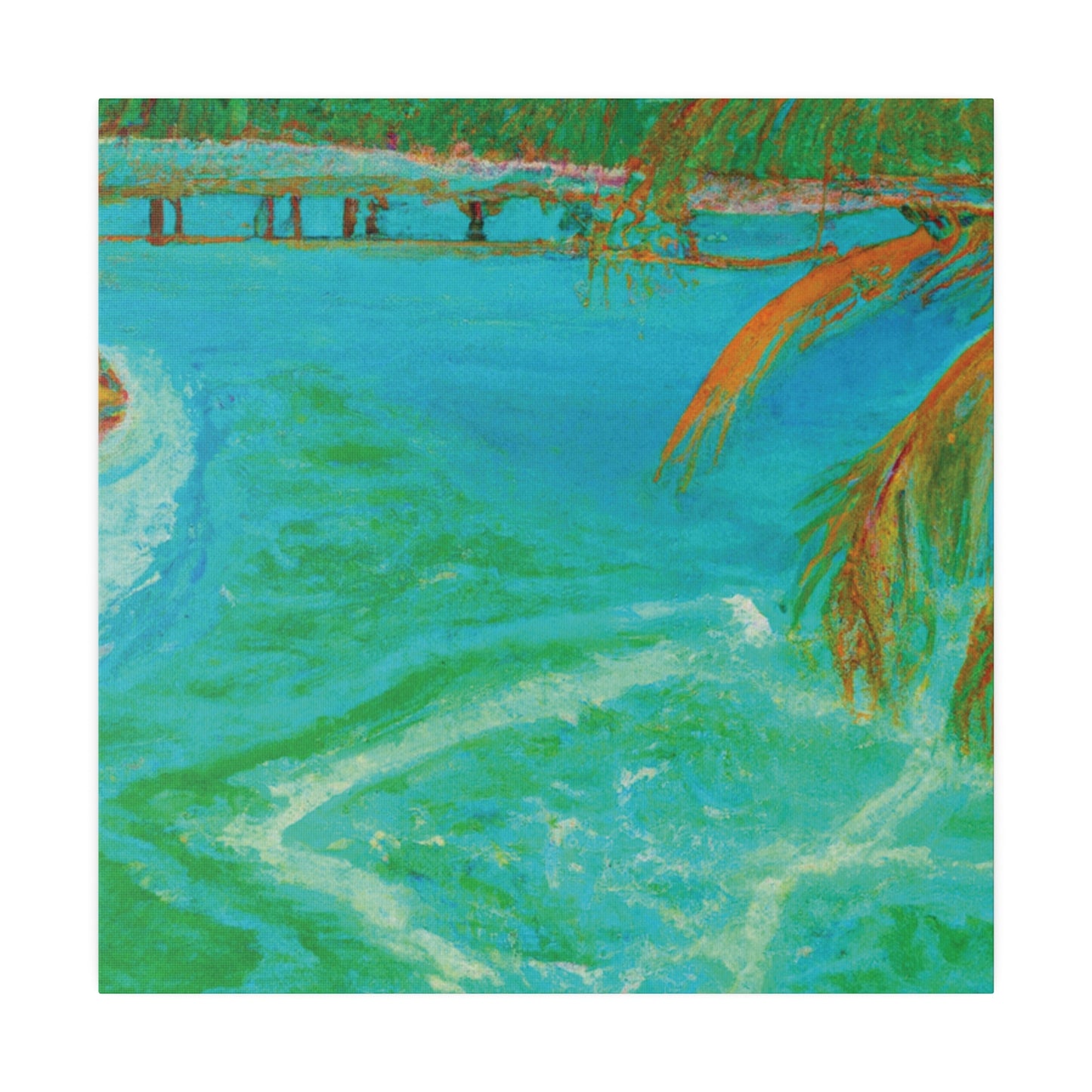 8864B - Bahamas Ocean Painting Print | Bahamas | Ocean | Beach | Poster | Home Decor | Wall Art | Canvas