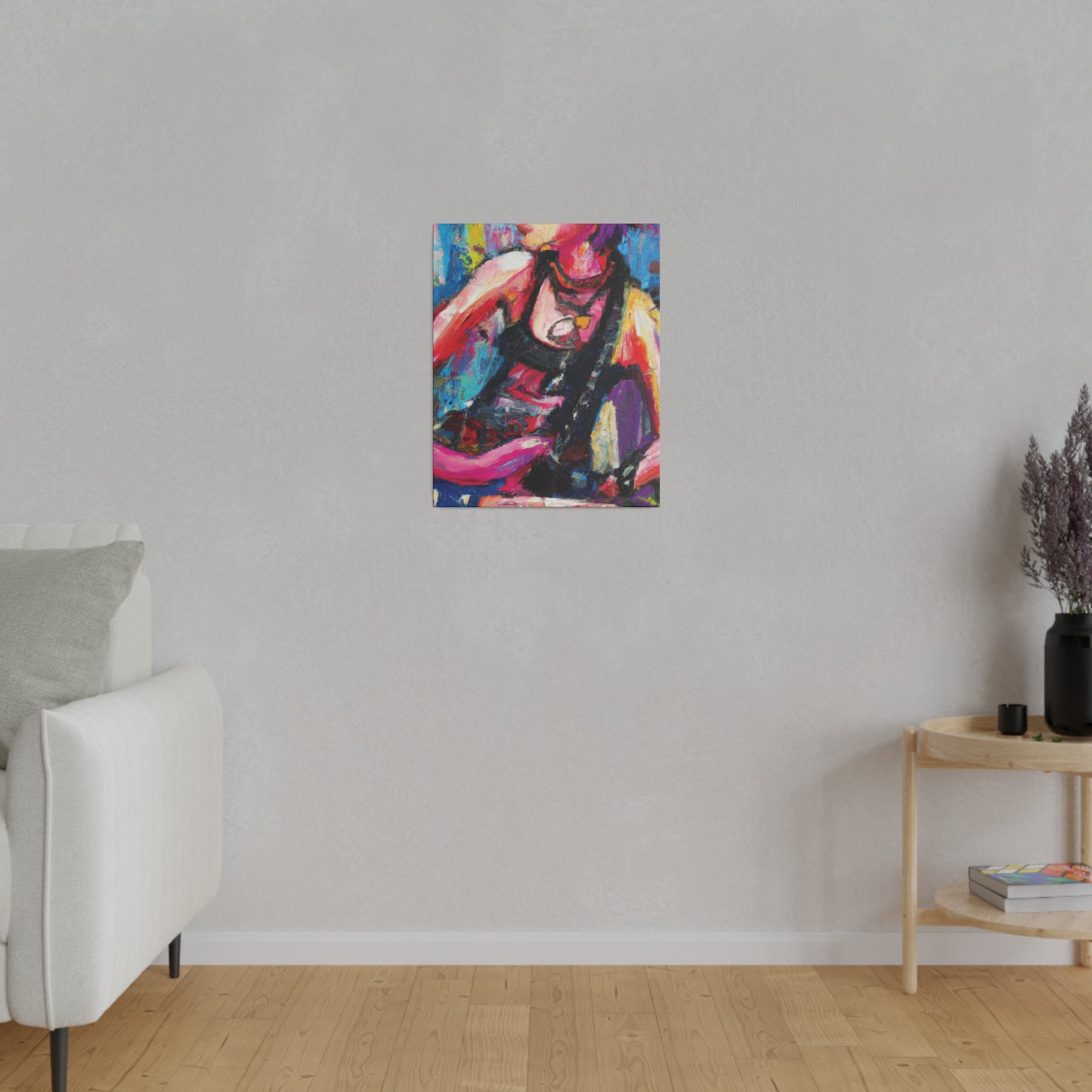 7793Y - Rockstar Oil Painting Style Print | Poster | Home Decor | Wall Art | Music Art | Canvas