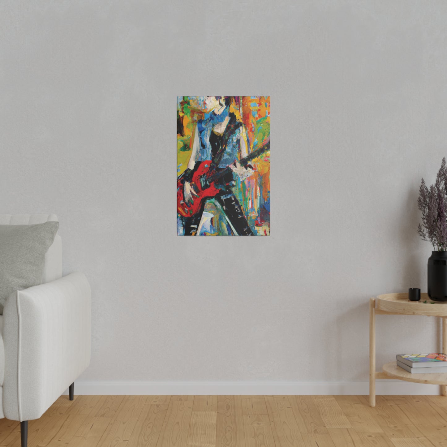 4721P - Rockstar Oil Painting Style Print | Poster | Home Decor | Wall Art | Music Art | Canvas