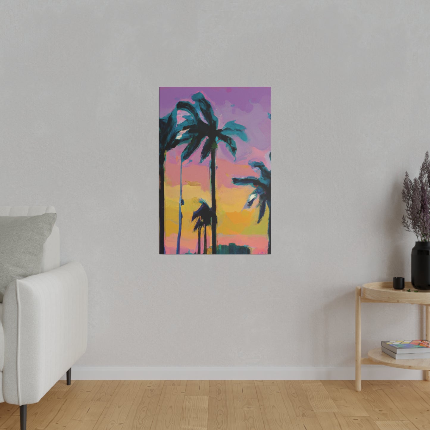 510K - Miami Beach Sunset Painting Print | Miami | Beach | Sunset | Poster | Home Decor | Wall Art | Canvas