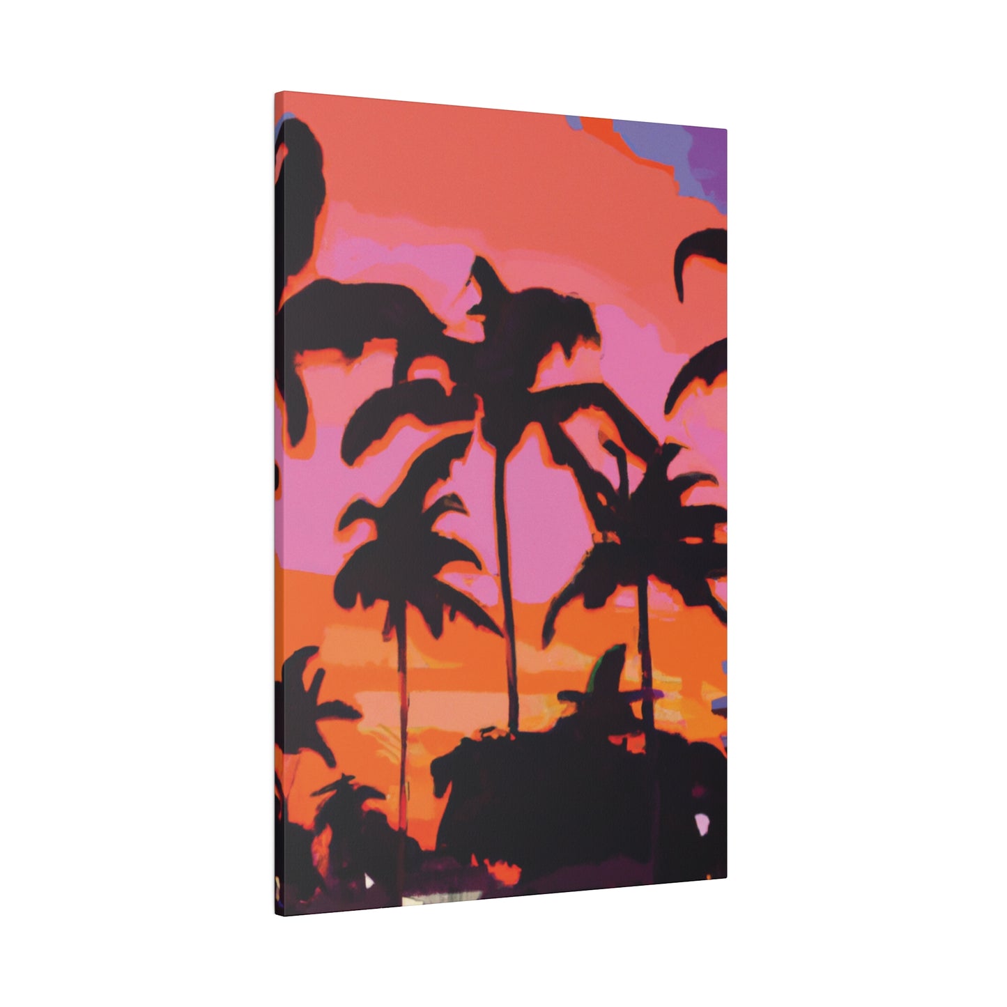 6226X - Miami Beach Sunset Painting Print | Miami | Beach | Sunset | Poster | Home Decor | Wall Art | Canvas