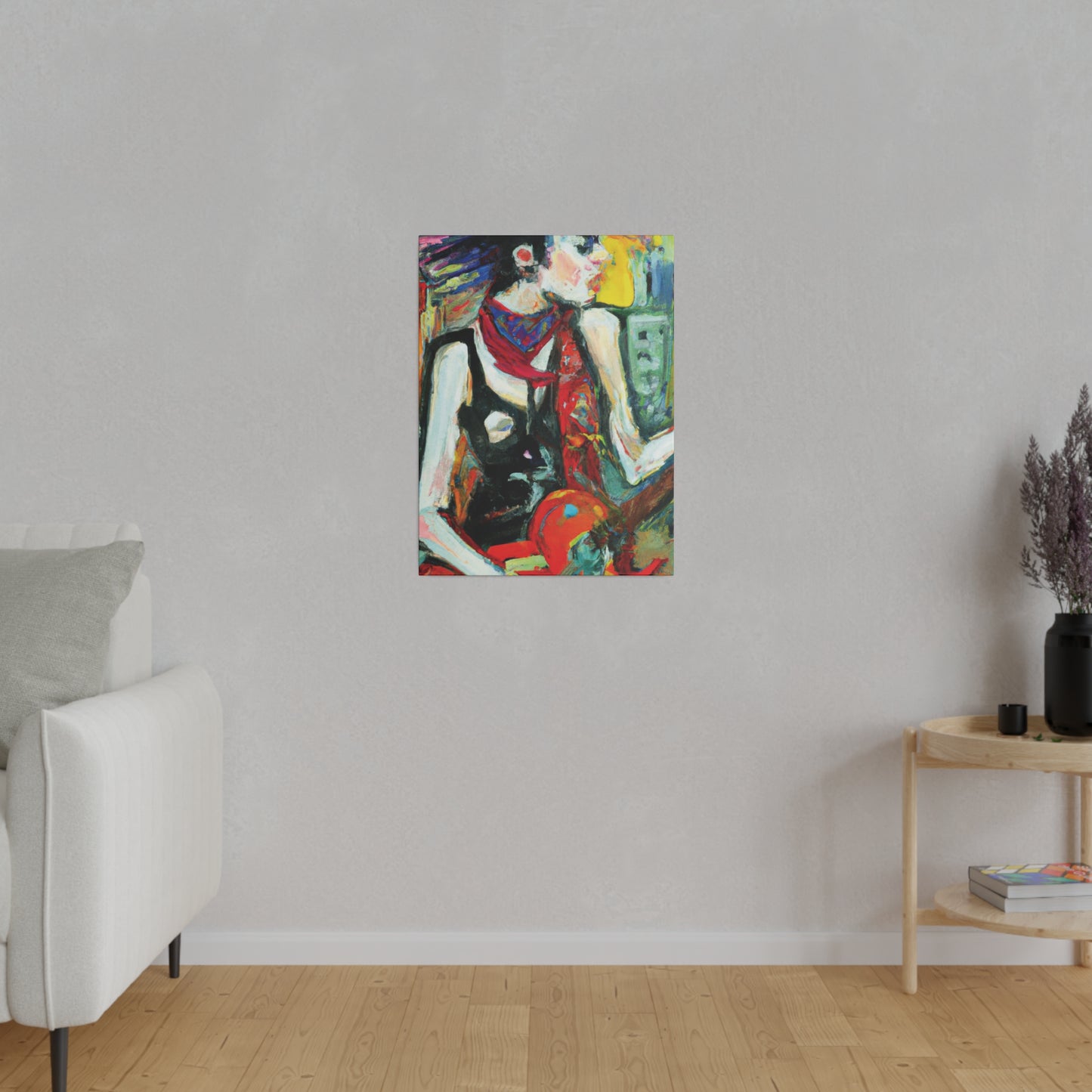 8733Q - Rockstar Oil Painting Style Print | Poster | Home Decor | Wall Art | Music Art | Canvas