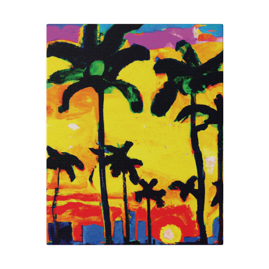 9497Z - Miami Beach Sunset Painting Print | Miami | Beach | Sunset | Poster | Home Decor | Wall Art | Canvas