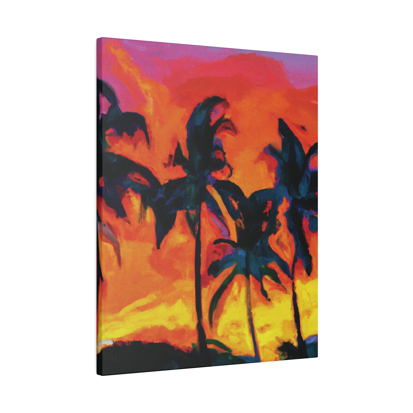 7487R - Miami Beach Sunset Painting Print | Miami | Beach | Sunset | Poster | Home Decor | Wall Art | Canvas