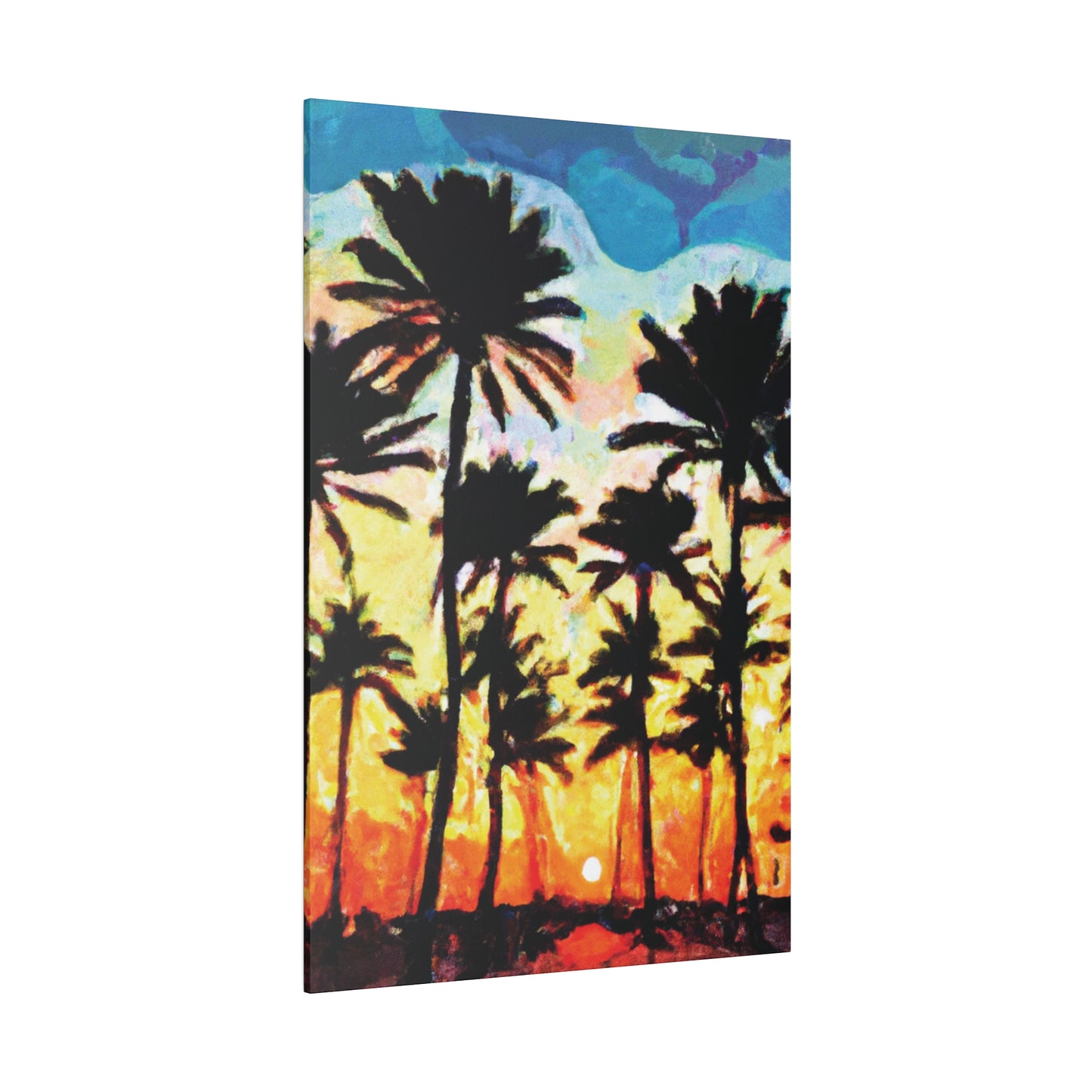 4555V - Miami Beach Sunset Painting Print | Miami | Beach | Sunset | Poster | Home Decor | Wall Art | Canvas