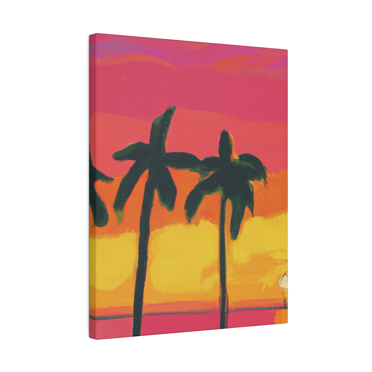 9642Q - Miami Beach Sunset Painting Print | Miami | Beach | Sunset | Poster | Home Decor | Wall Art | Canvas