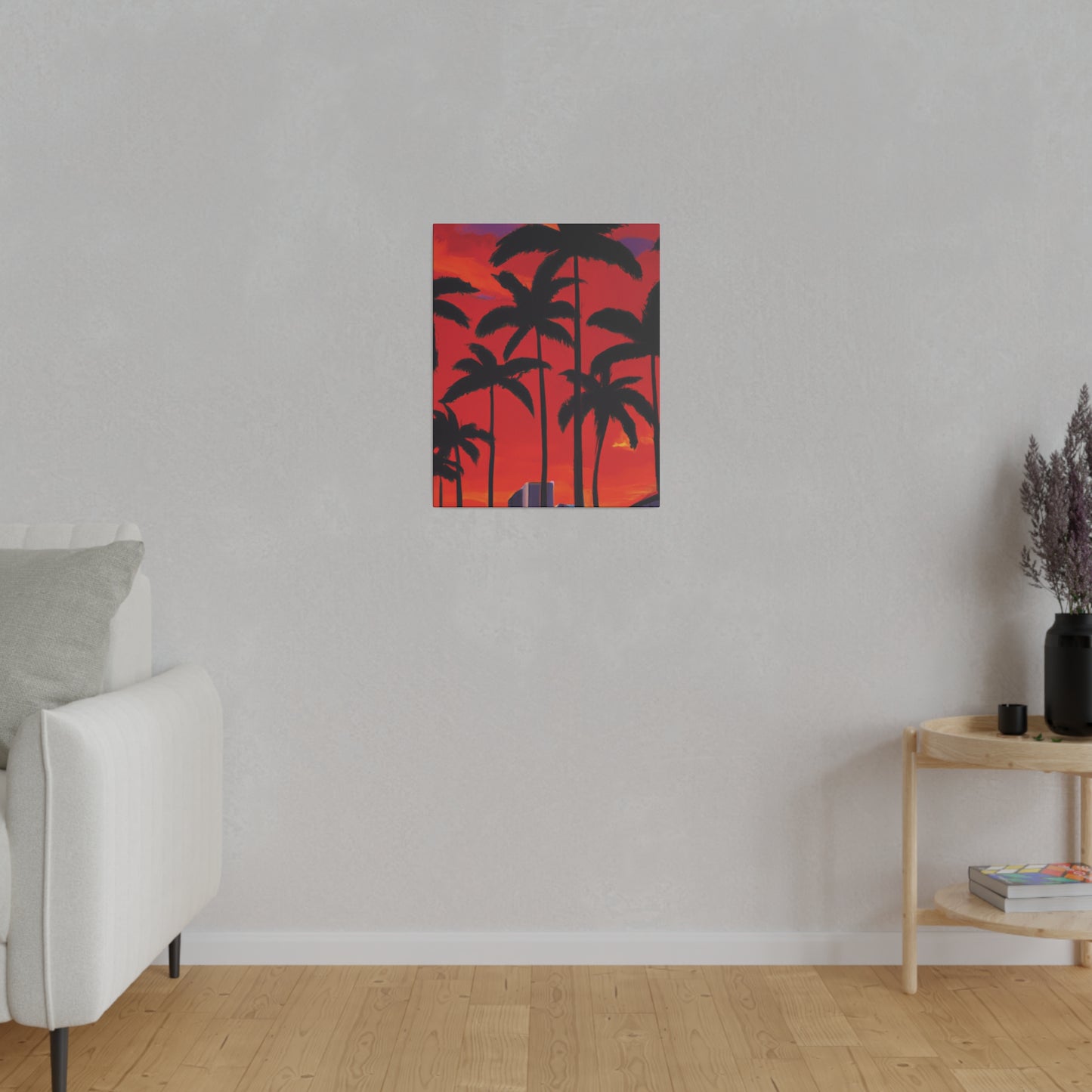 7261M - Miami Beach Sunset Painting Print | Miami | Beach | Sunset | Poster | Home Decor | Wall Art | Canvas