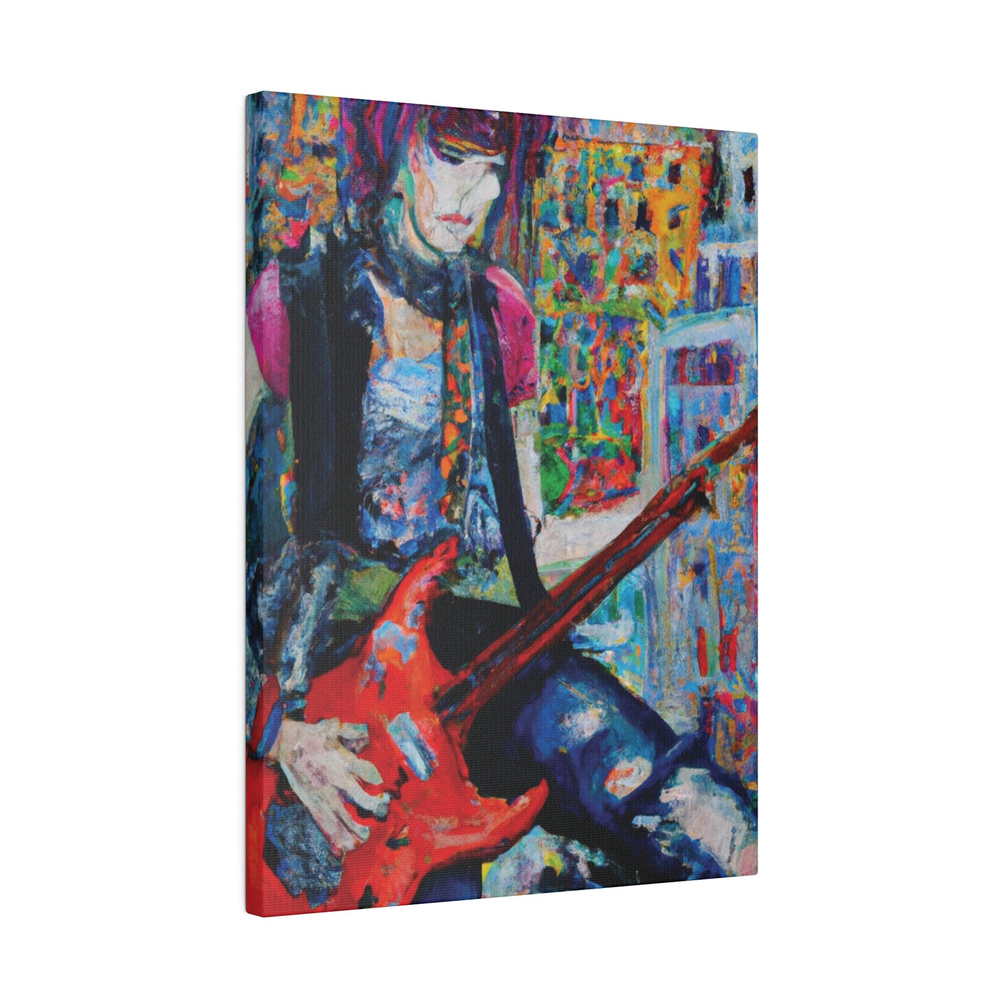 7661H - Rockstar Oil Painting Style Print | Poster | Home Decor | Wall Art | Music Art | Canvas