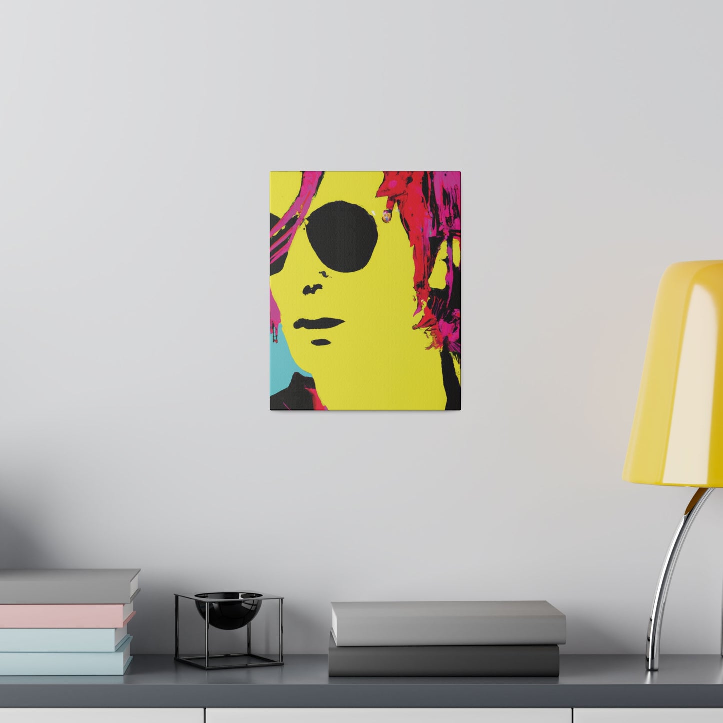 4543A - Rockstar Painting Print | Face | Abstract | Poster | Home Decor | Wall Art | Music Art | Canvas