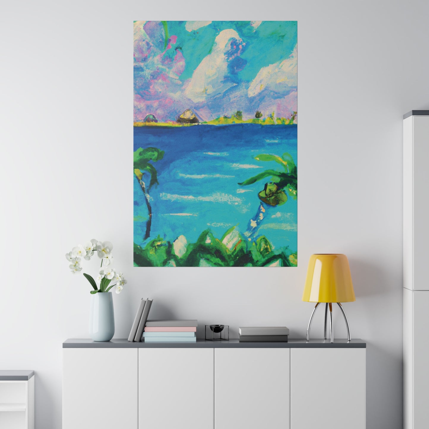 5634K - Bahamas Ocean Painting Print | Bahamas | Ocean | Beach | Poster | Home Decor | Wall Art | Canvas