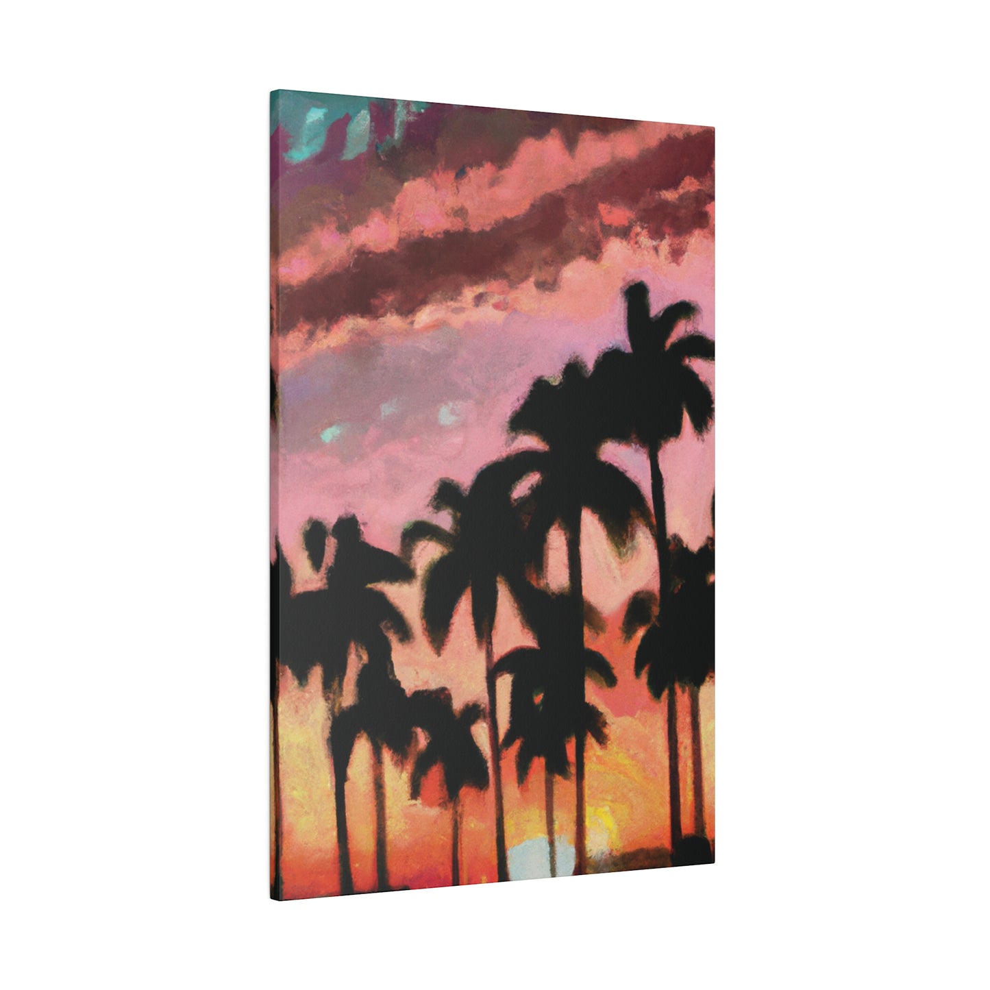 8559Q - Miami Beach Sunset Painting Print | Miami | Beach | Sunset | Poster | Home Decor | Wall Art | Canvas