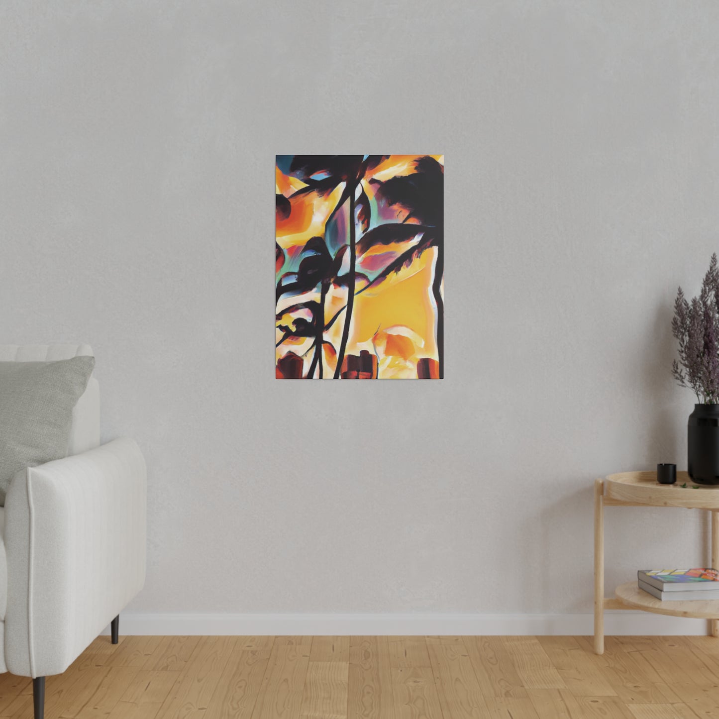 7343H - Miami Beach Sunset Painting Print | Miami | Beach | Sunset | Poster | Home Decor | Wall Art | Canvas