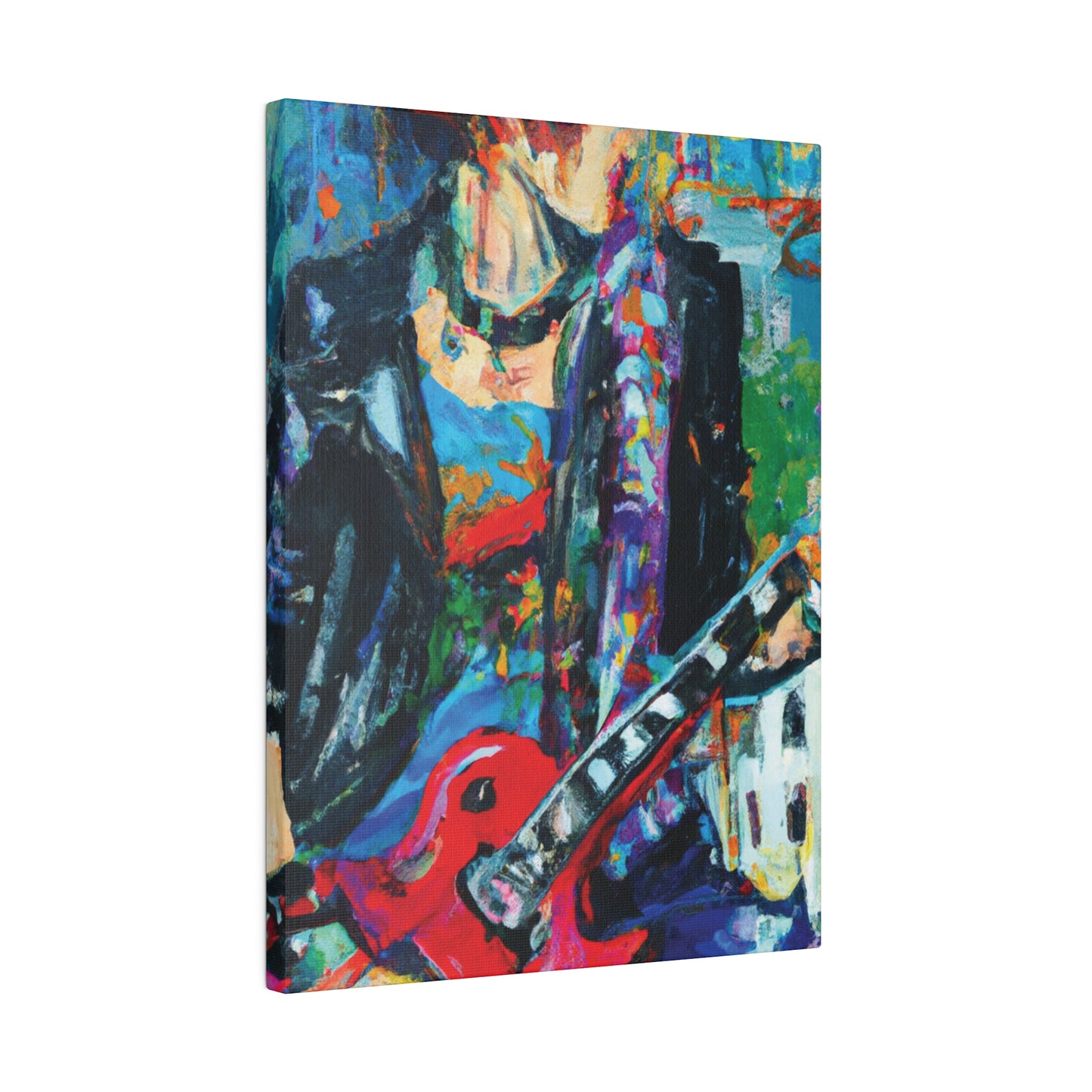 814T - Rockstar Oil Painting Style Print | Poster | Home Decor | Wall Art | Music Art | Canvas