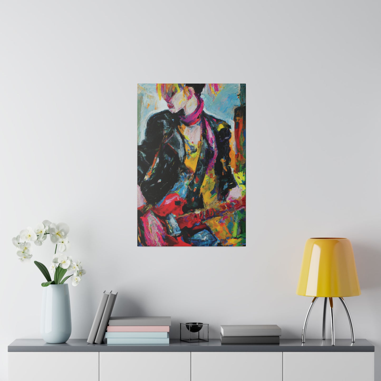 8178F - Rockstar Oil Painting Style Print | Poster | Home Decor | Wall Art | Music Art | Canvas