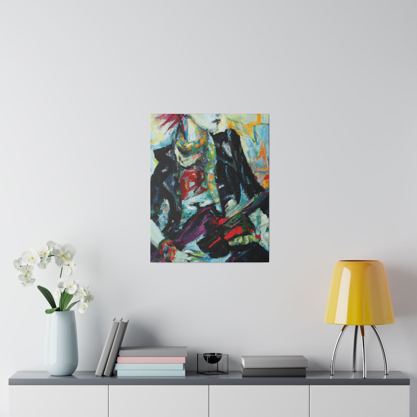 8915H - Rockstar Oil Painting Style Print | Poster | Home Decor | Wall Art | Music Art | Canvas