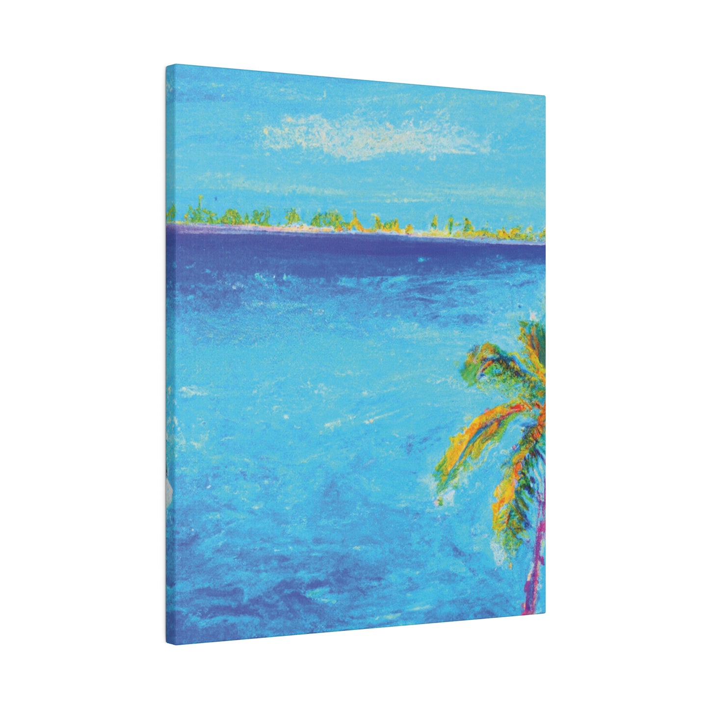 7666Q - Bahamas Ocean Painting Print | Bahamas | Ocean | Beach | Poster | Home Decor | Wall Art | Canvas