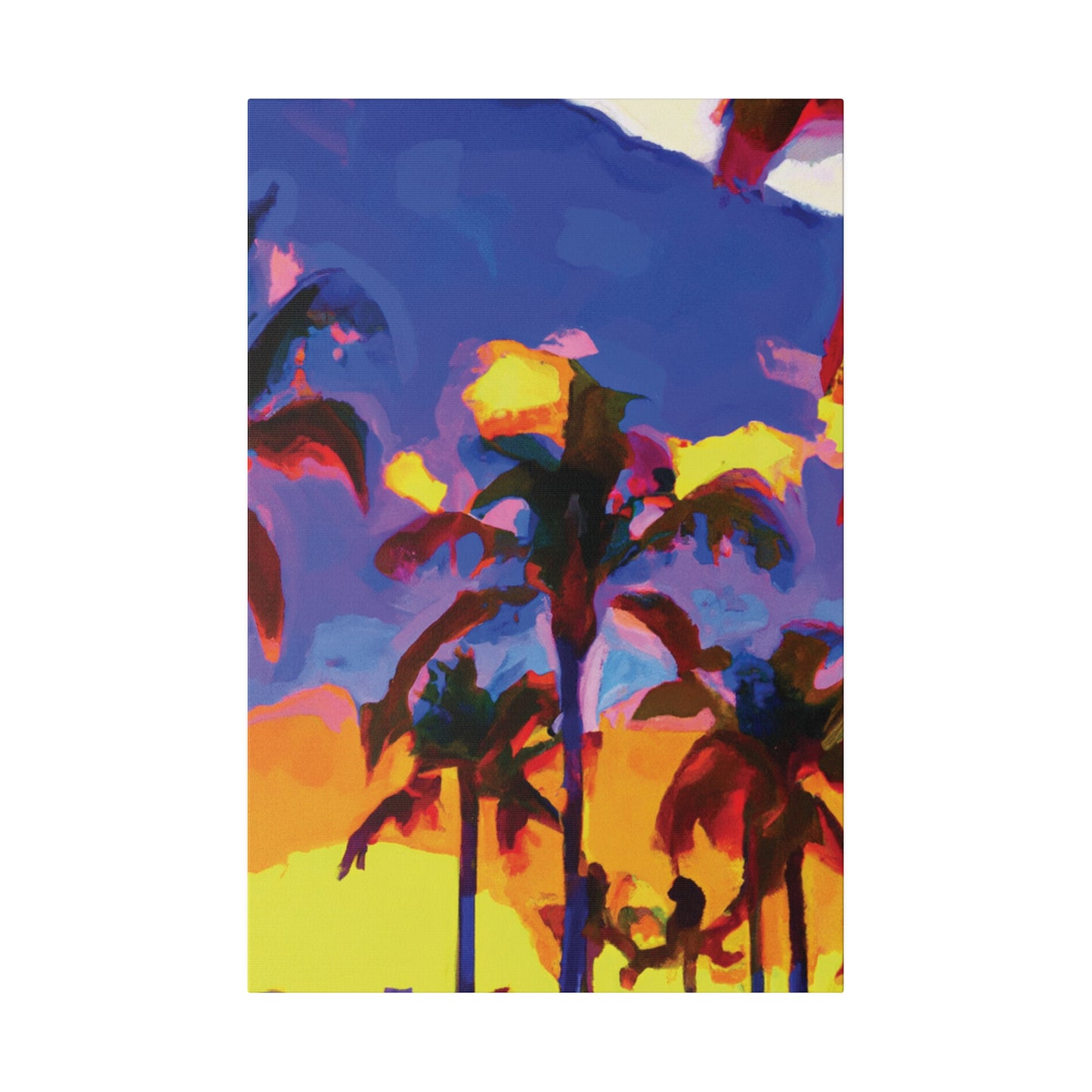 3162U - Miami Beach Sunset Painting Print | Miami | Beach | Sunset | Poster | Home Decor | Wall Art | Canvas