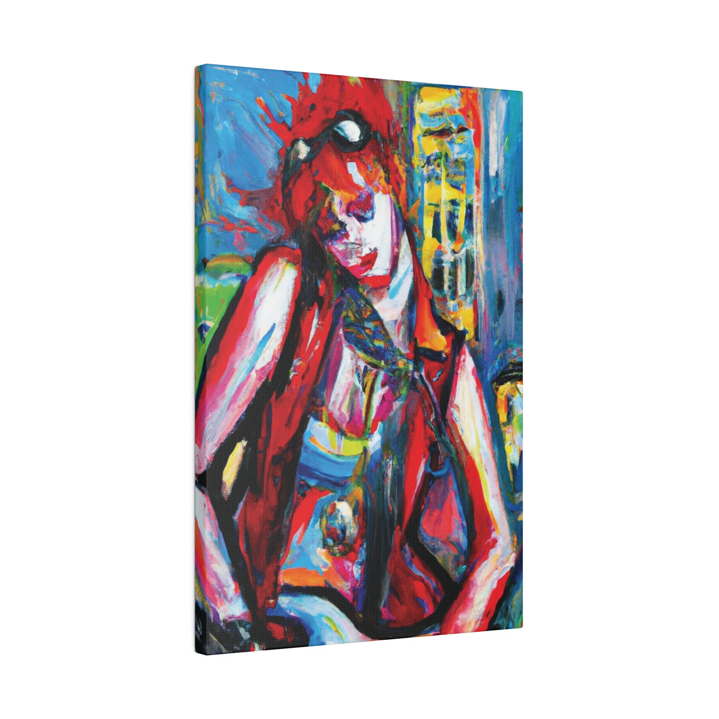 8456P - Rockstar Oil Painting Style Print | Poster | Home Decor | Wall Art | Music Art | Canvas