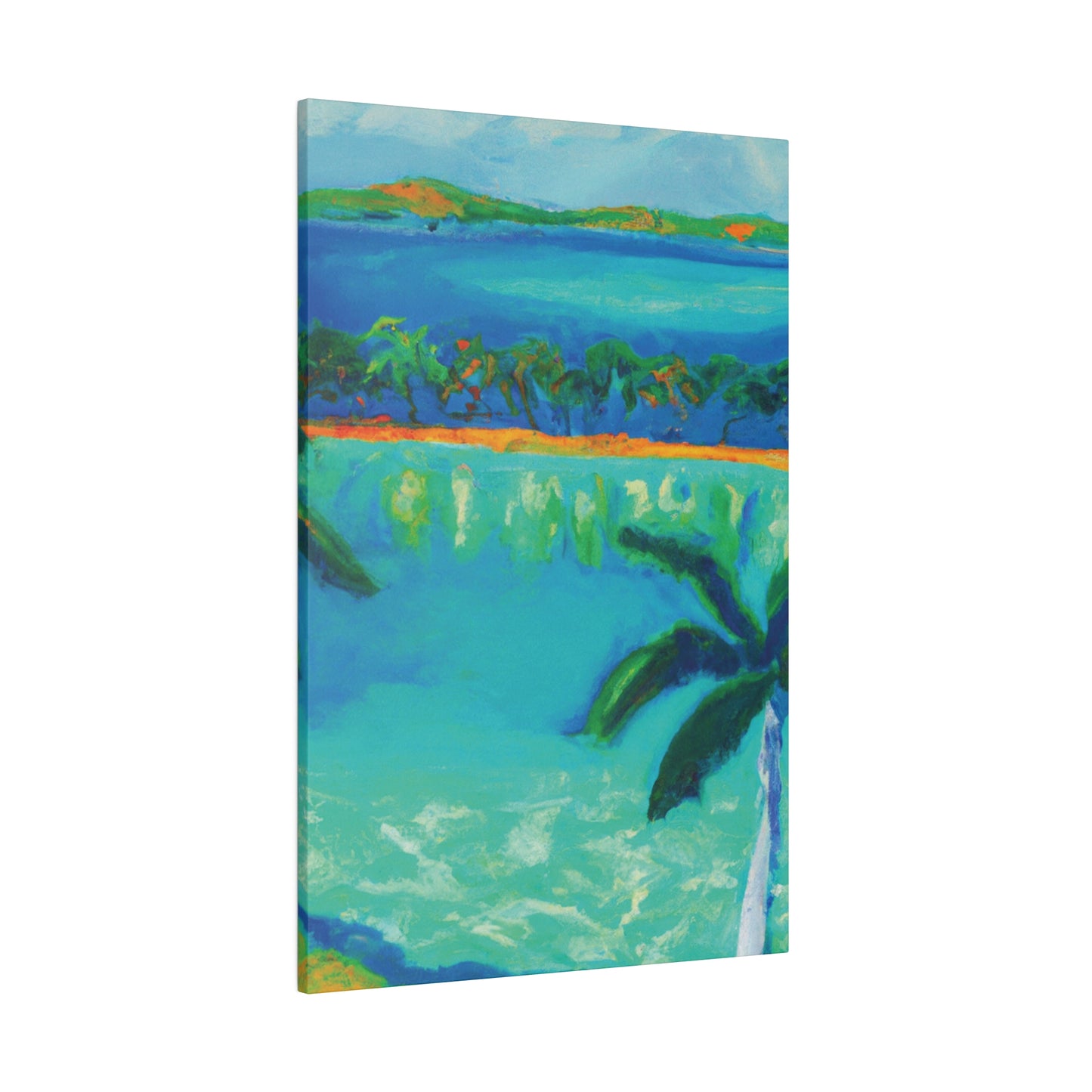 3784F - Bahamas Ocean Painting Print | Bahamas | Ocean | Beach | Poster | Home Decor | Wall Art | Canvas