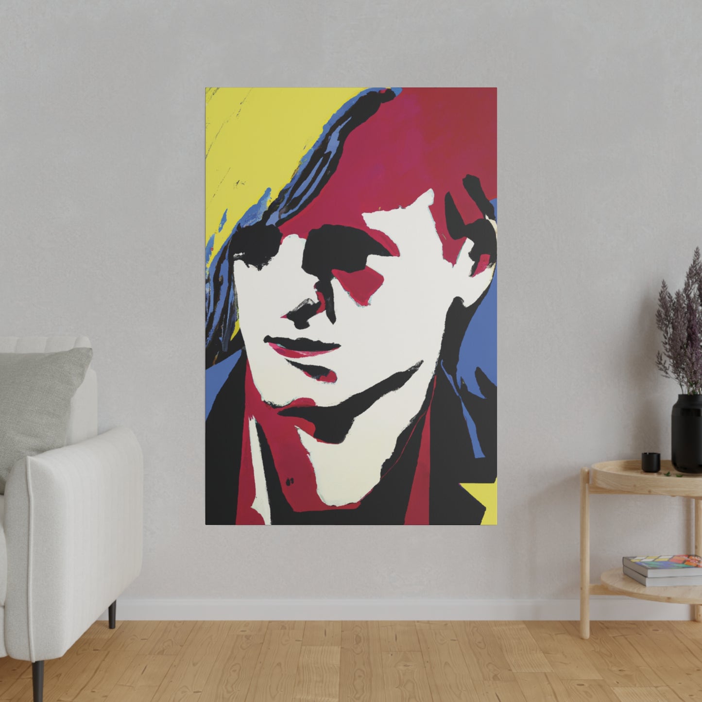 8246E - Rockstar Painting Print | Face | Abstract | Poster | Home Decor | Wall Art | Music Art | Canvas