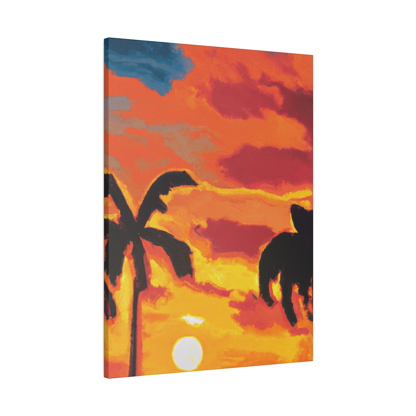 497L - Miami Beach Sunset Painting Print | Miami | Beach | Sunset | Poster | Home Decor | Wall Art | Canvas