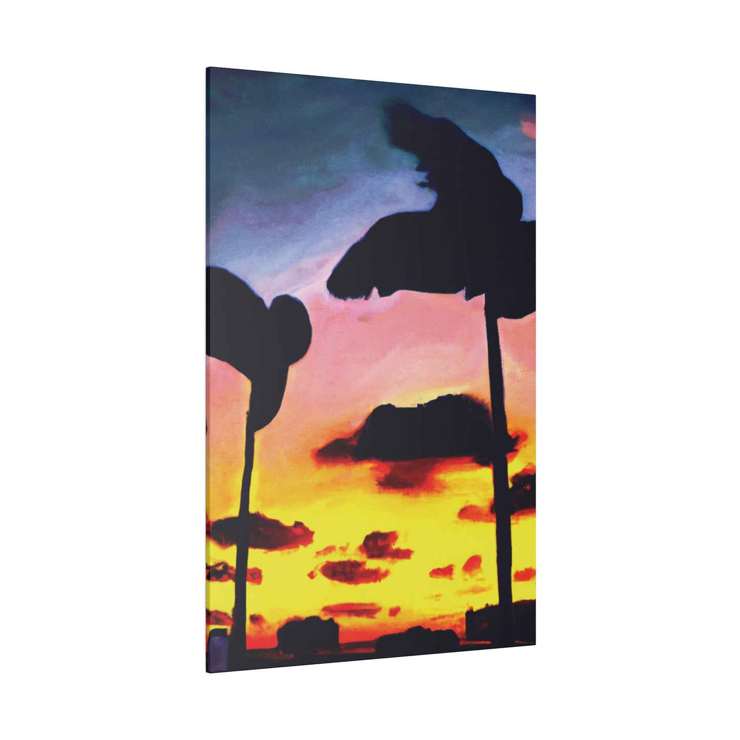 7515G - Miami Beach Sunset Painting Print | Miami | Beach | Sunset | Poster | Home Decor | Wall Art | Canvas