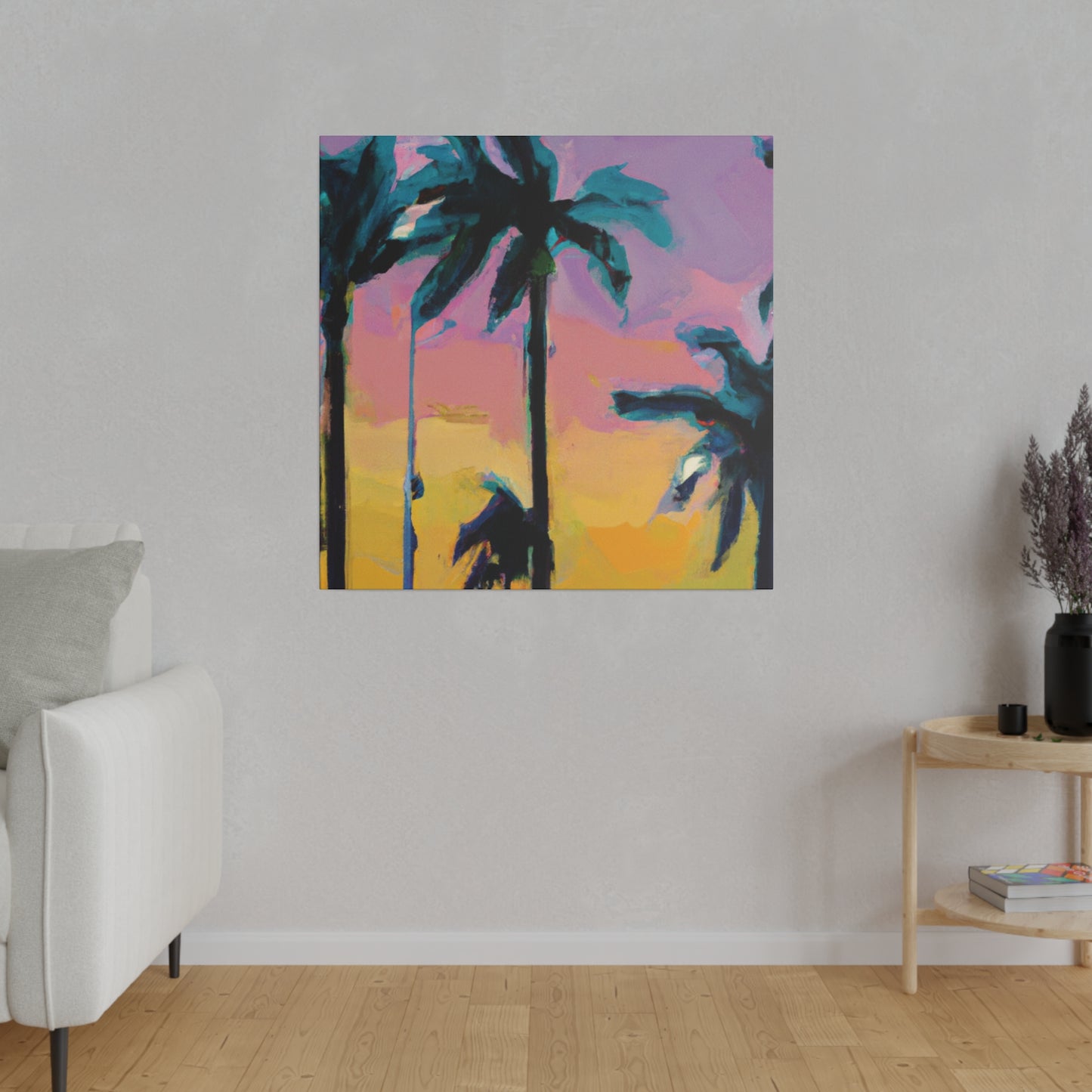 510K - Miami Beach Sunset Painting Print | Miami | Beach | Sunset | Poster | Home Decor | Wall Art | Canvas