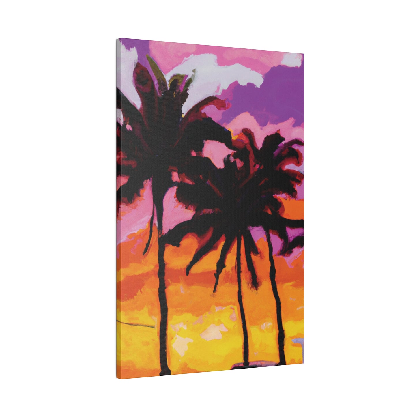 8367T - Miami Beach Sunset Painting Print | Miami | Beach | Sunset | Poster | Home Decor | Wall Art | Canvas