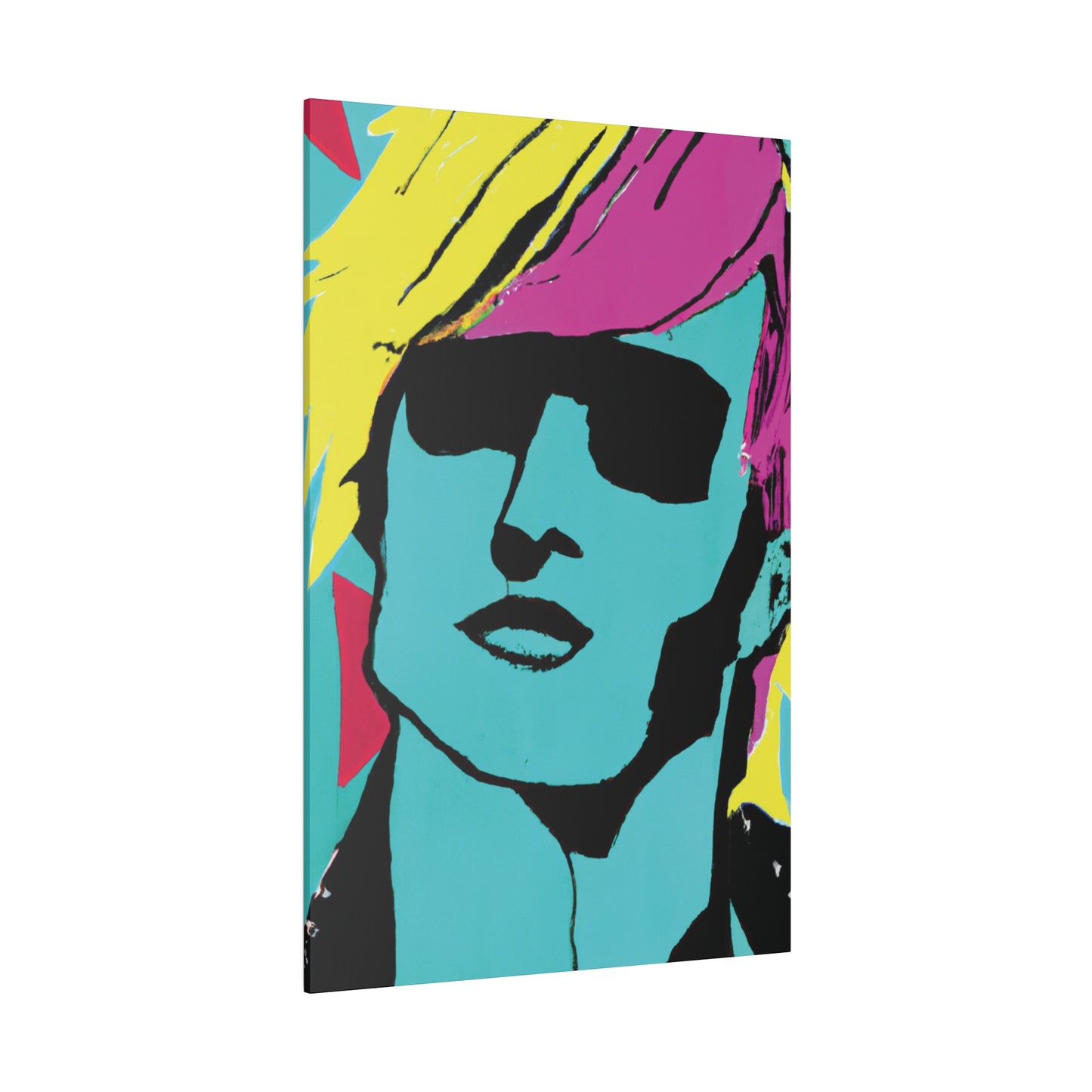8753H - Rockstar Painting Print | Face | Abstract | Poster | Home Decor | Wall Art | Music Art | Canvas