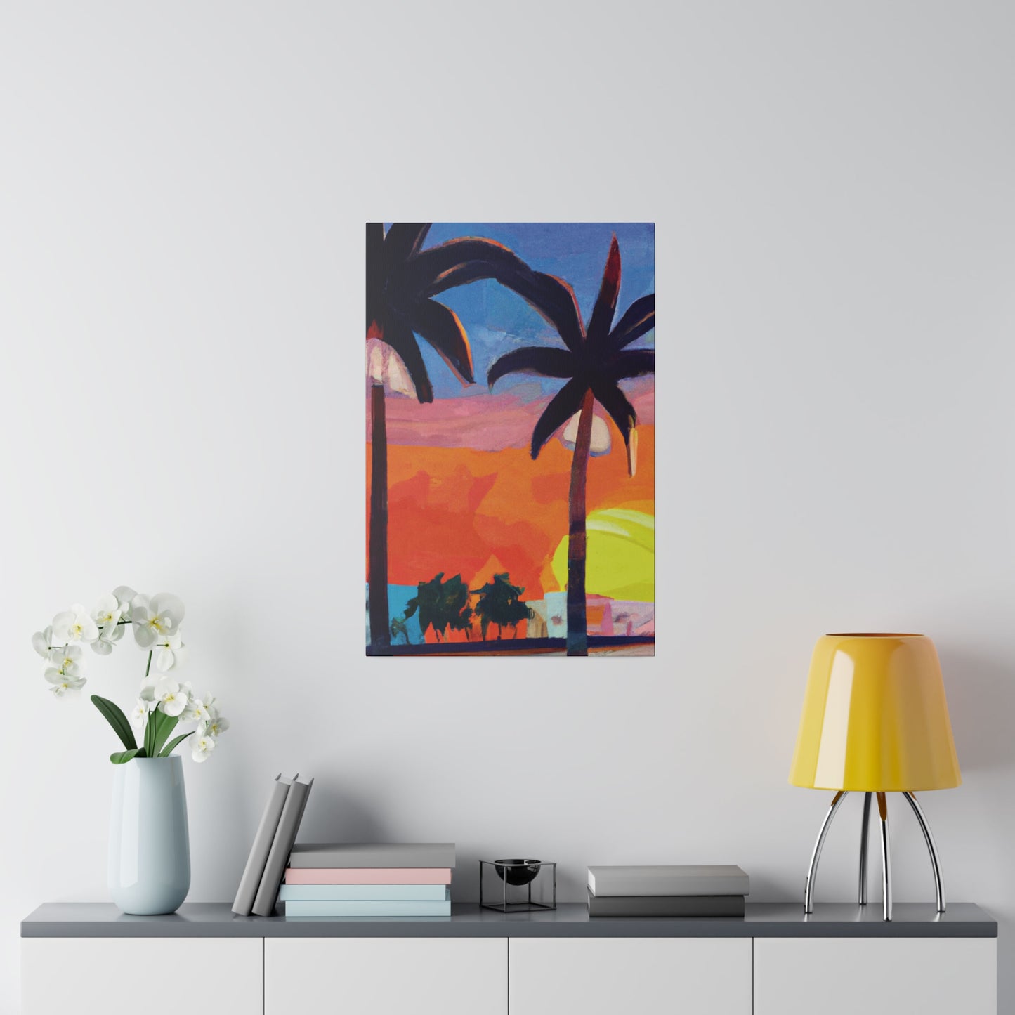 7368X - Miami Beach Sunset Painting Print | Miami | Beach | Sunset | Poster | Home Decor | Wall Art | Canvas