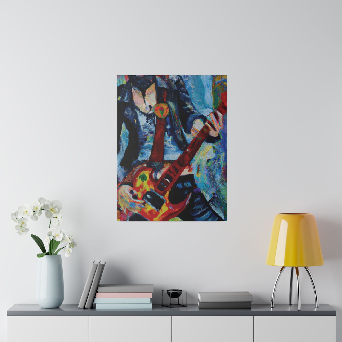 7105A - Rockstar Oil Painting Style Print | Poster | Home Decor | Wall Art | Music Art | Canvas