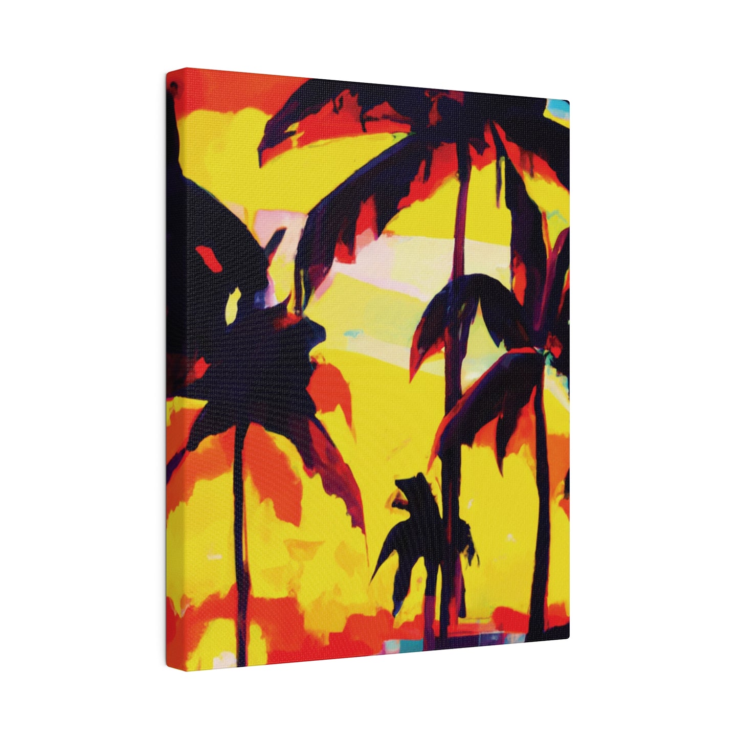 7643G - Miami Beach Sunset Painting Print | Miami | Beach | Sunset | Poster | Home Decor | Wall Art | Canvas