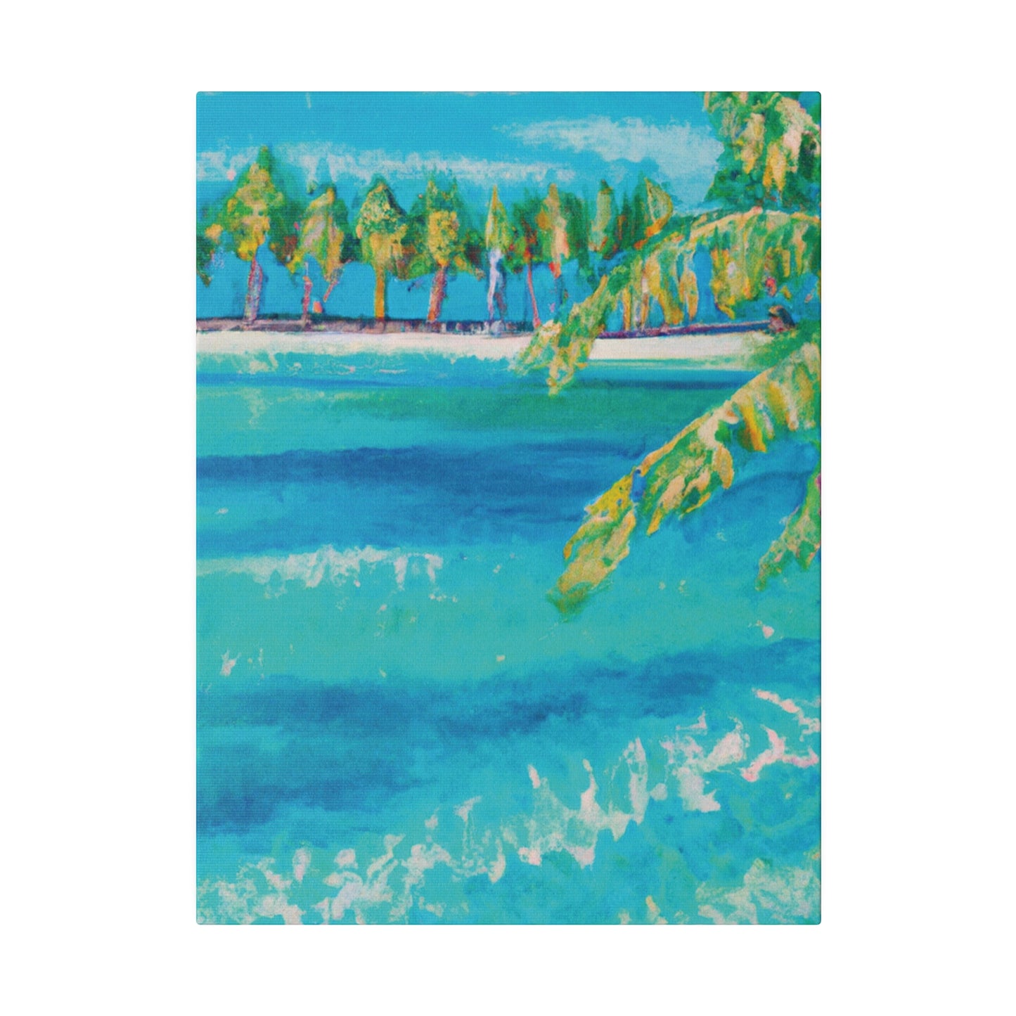 6000X - Bahamas Ocean Painting Print | Bahamas | Ocean | Beach | Poster | Home Decor | Wall Art | Canvas