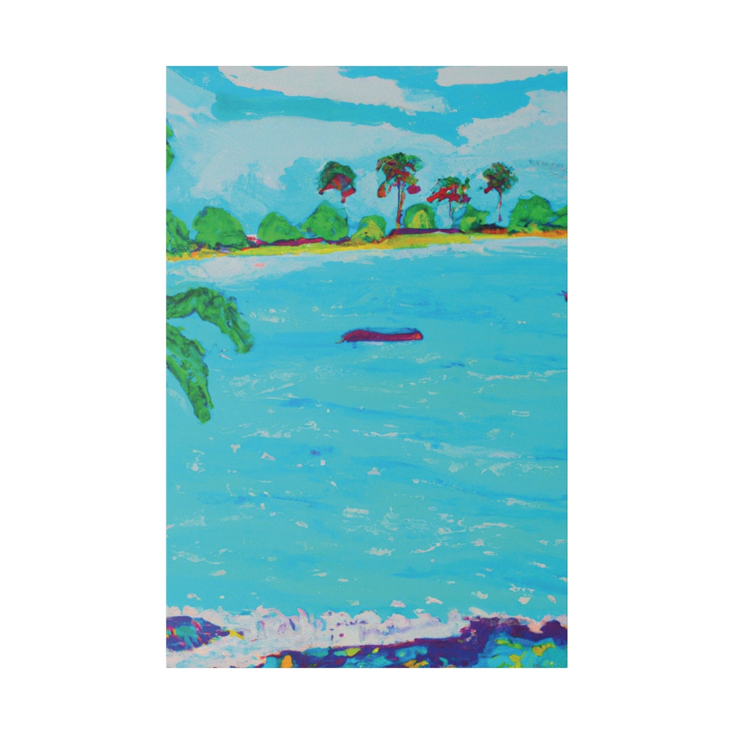 7481H - Bahamas Ocean Painting Print | Bahamas | Ocean | Beach | Poster | Home Decor | Wall Art | Canvas