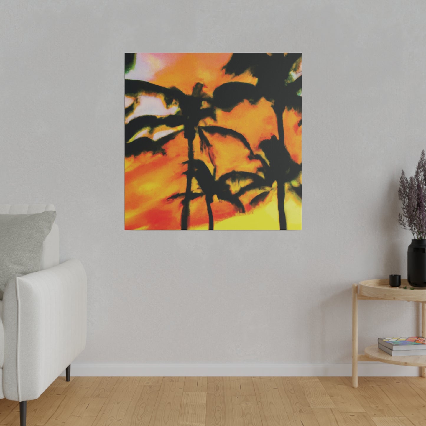 8694V - Miami Beach Sunset Painting Print | Miami | Beach | Sunset | Poster | Home Decor | Wall Art | Canvas